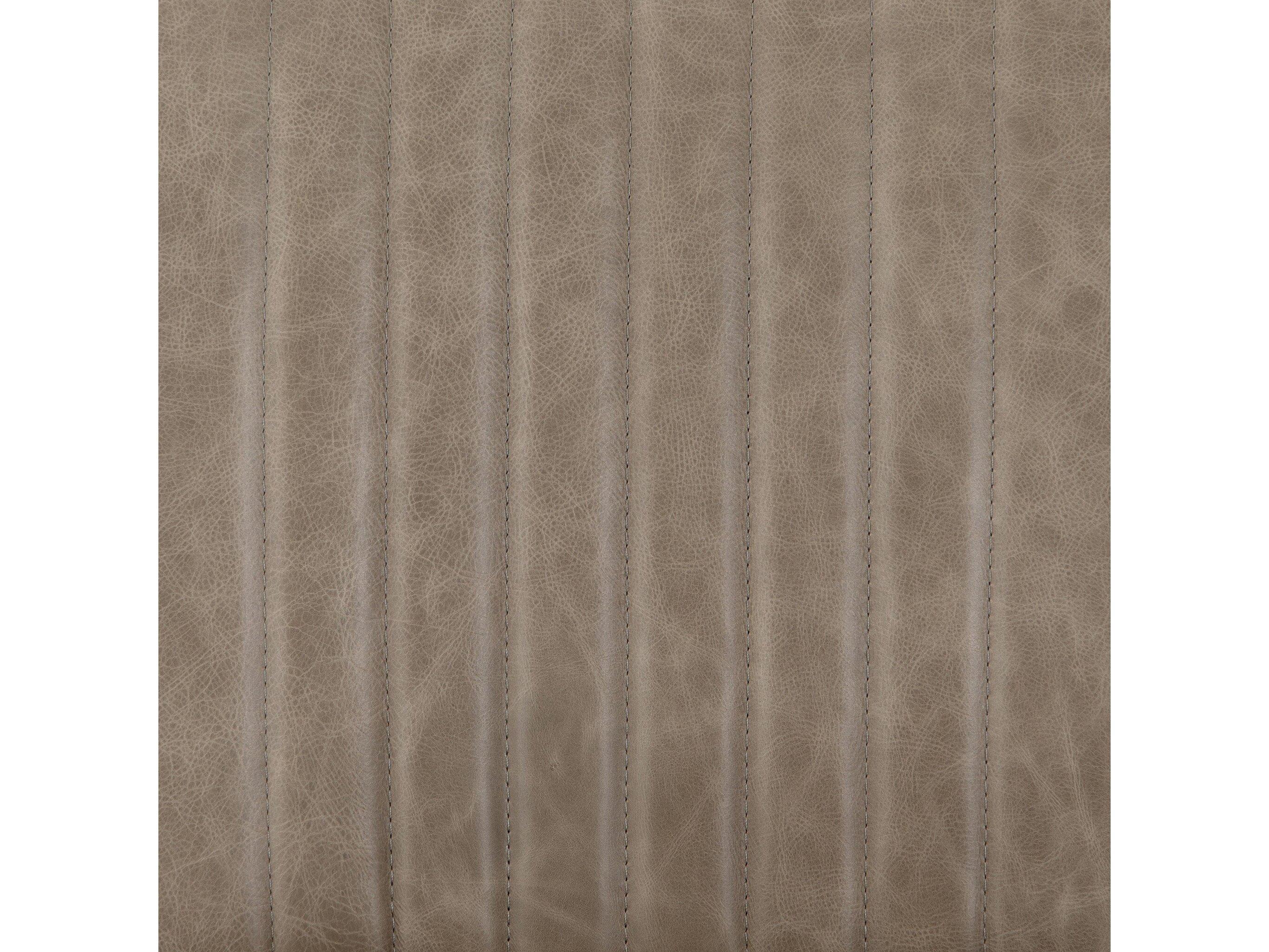 Four Hands Westgate Alice Leather Beech Wood Gray Upholstered Side Dining Chair