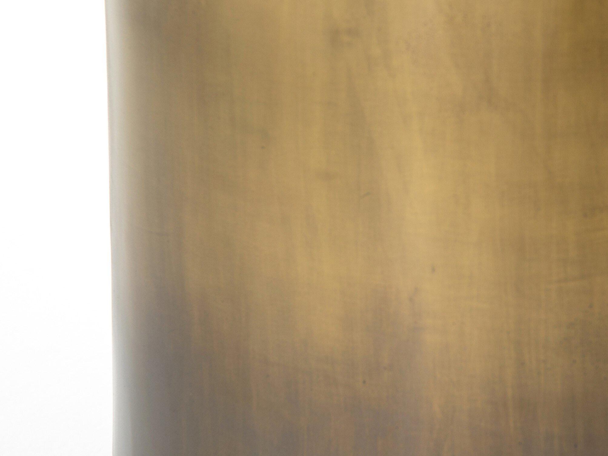 Four Hands Asher Cameron Round Metal Ombre Antique Brass End Table