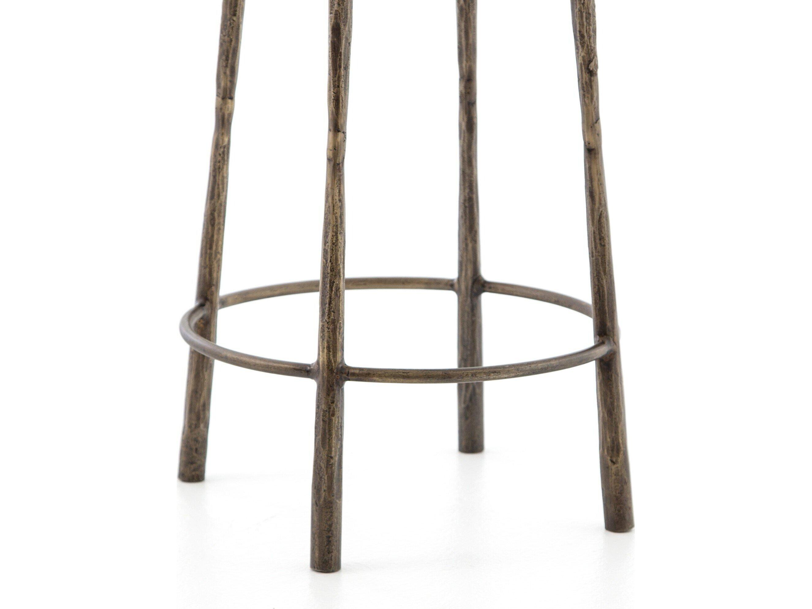 Four Hands Element Westwood Antique Brass Counter Stool