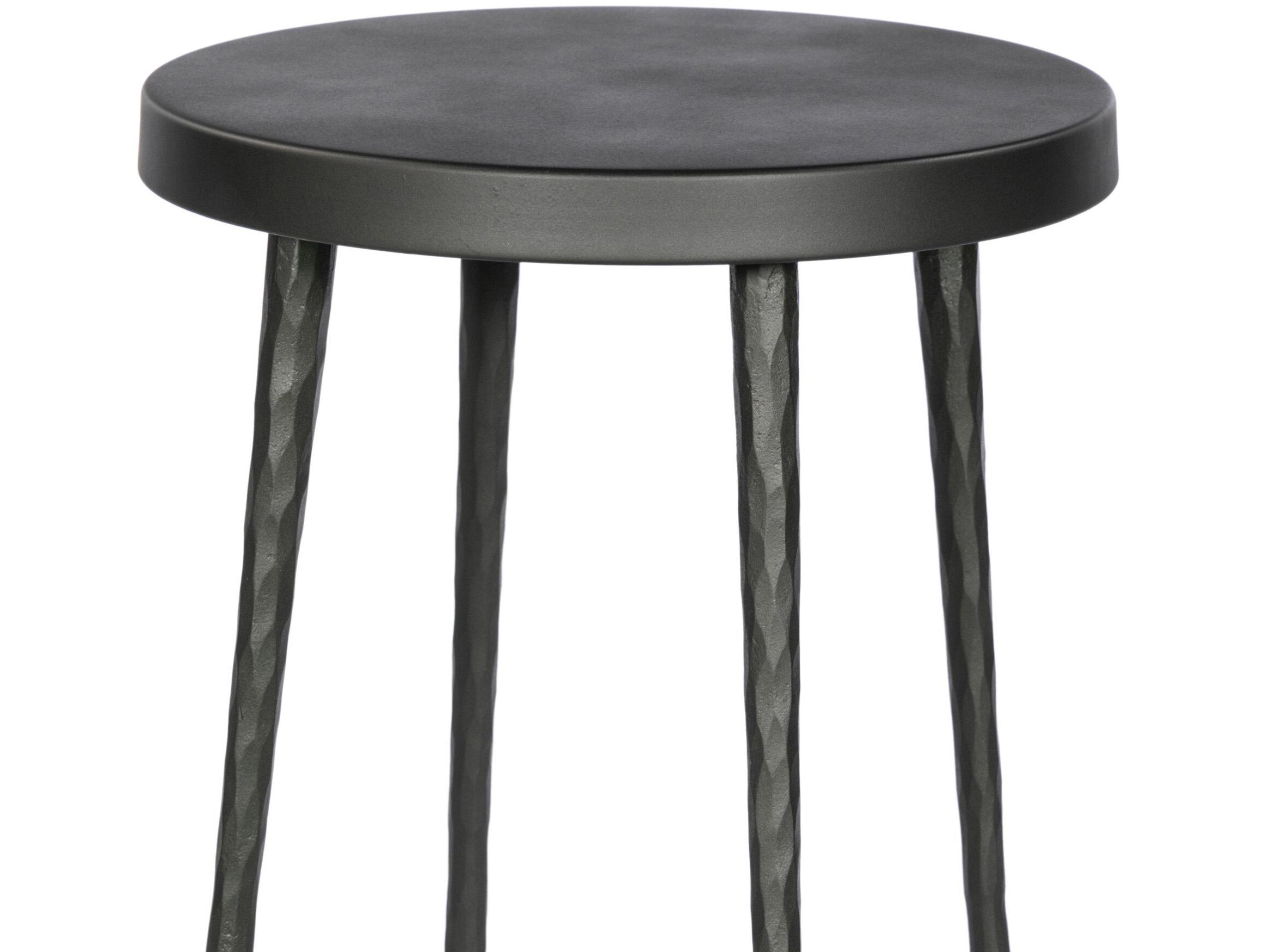 Four Hands Element Westwood Hammered Gunmetal  Counter Stool