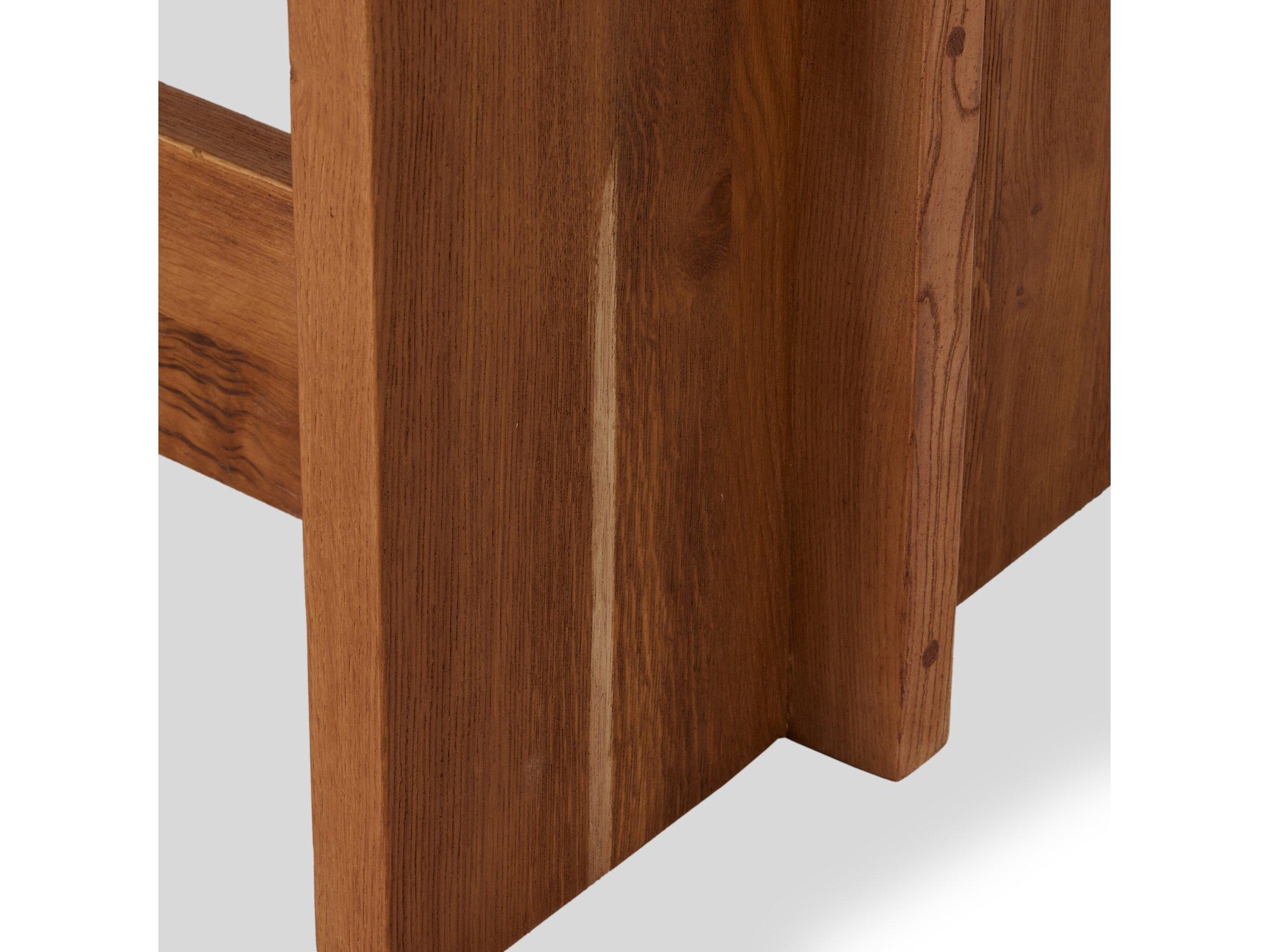 Four Hands Glenwood Dark Smoked Oak Rectangular Wood Bar Table