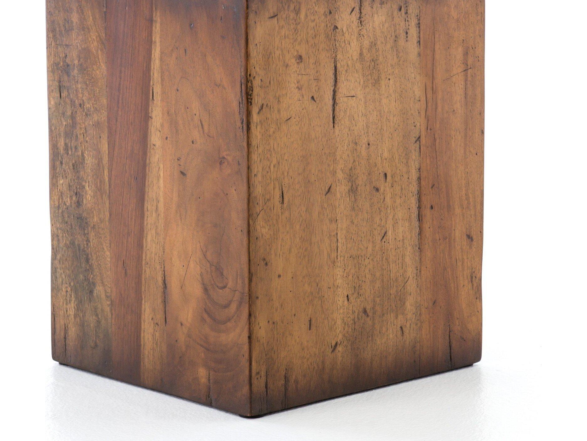 Four Hands Harmon Duncan Square Reclaimed Fruitwood End Table