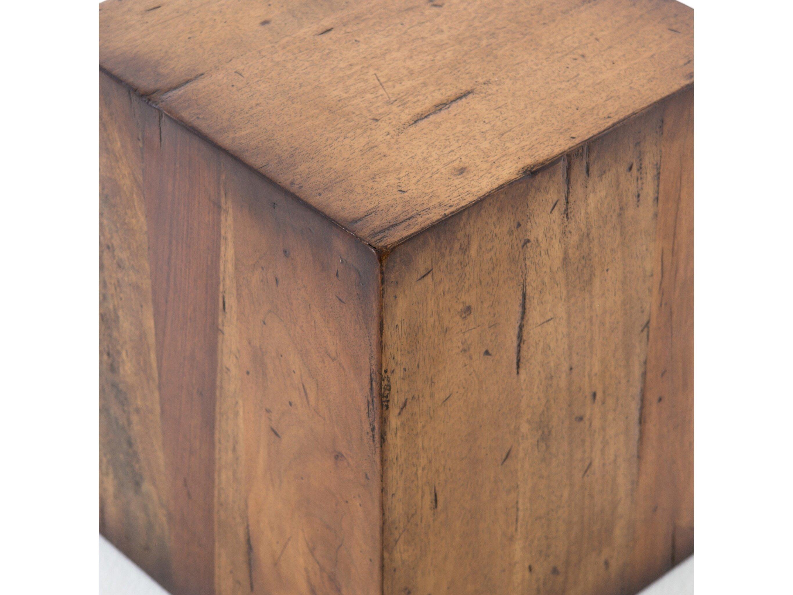 Four Hands Harmon Duncan Square Reclaimed Fruitwood End Table