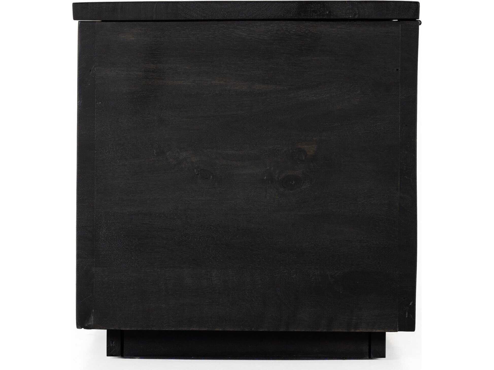 Four Hands Harmon Duncan Flint Black Mango Wood Trunk