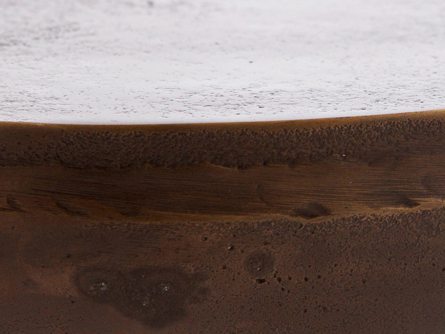 Four Hands Marlow Cruz Round Metal Antique Rust End Table