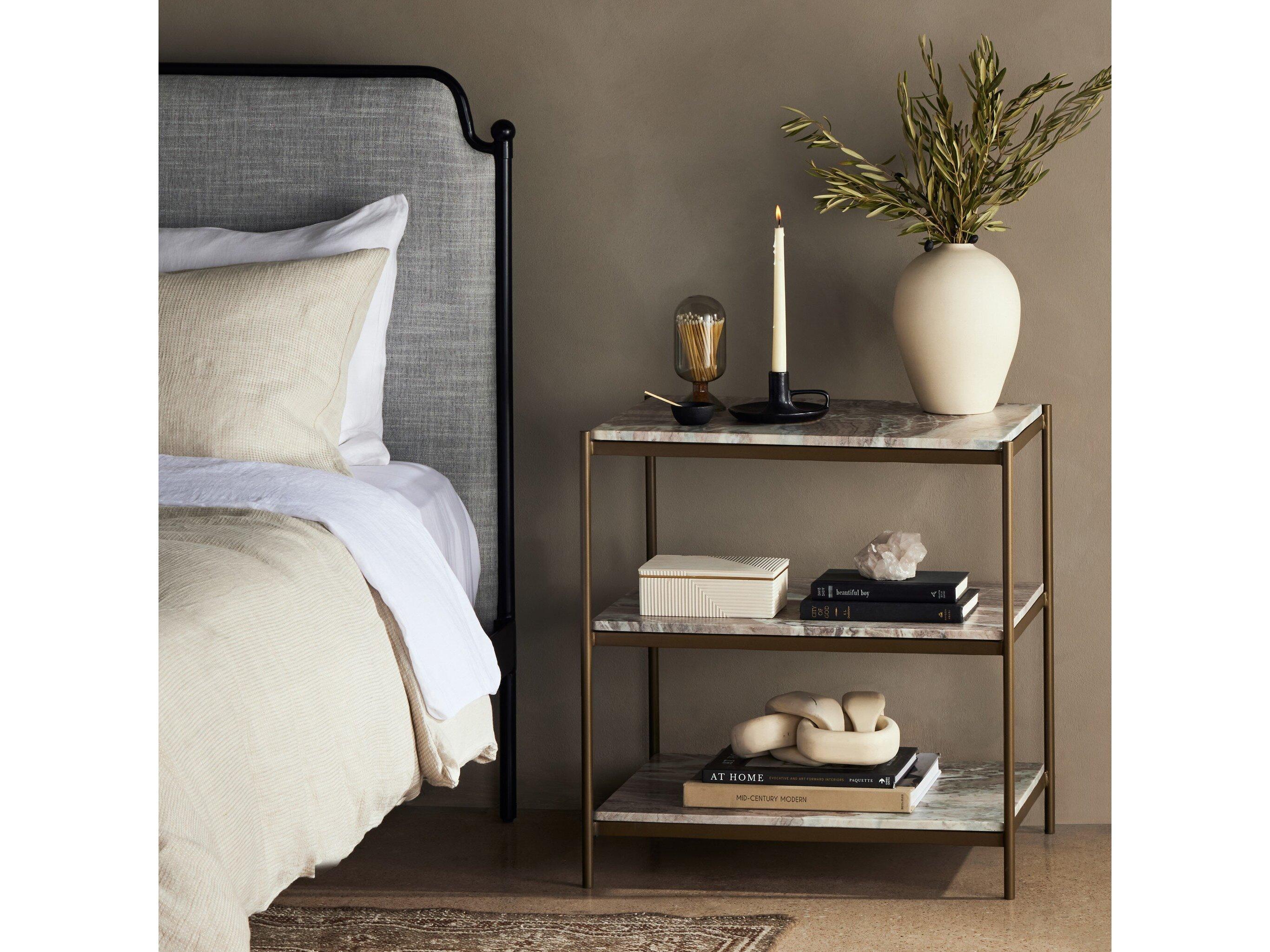 Luxecor Globetrotter Felix Gray Nightstand