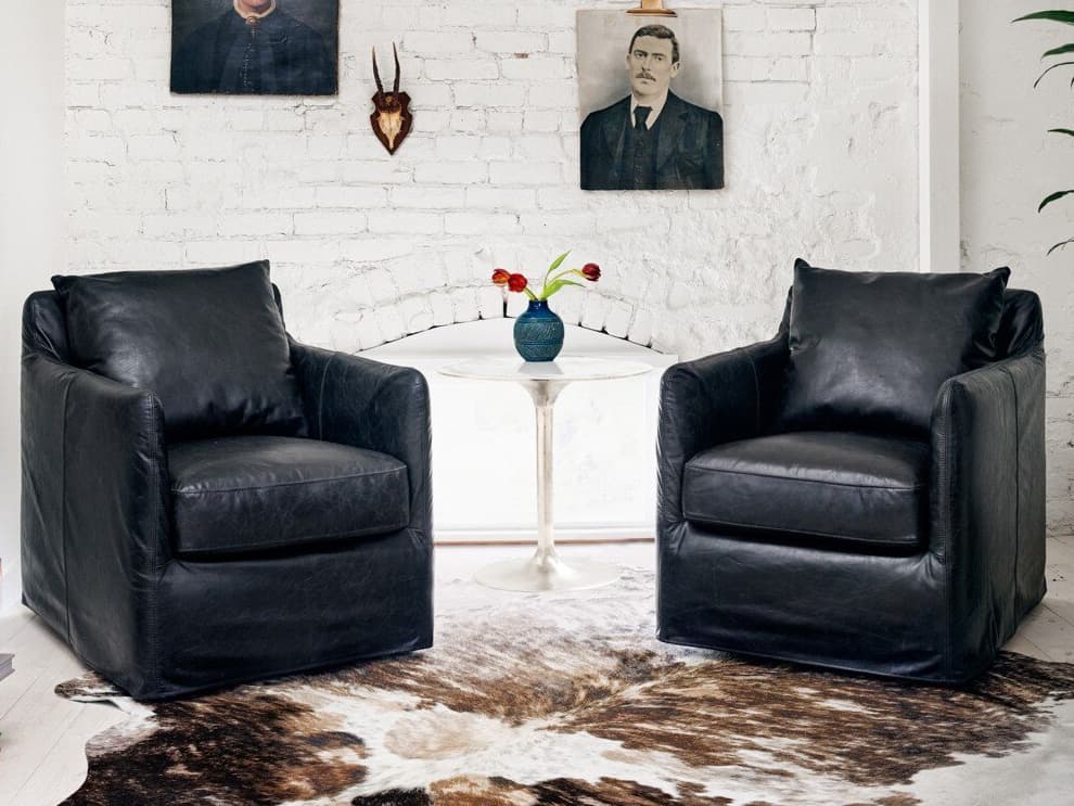 Four Hands Marlow Tulip Round Metal Raw Nickel End Table