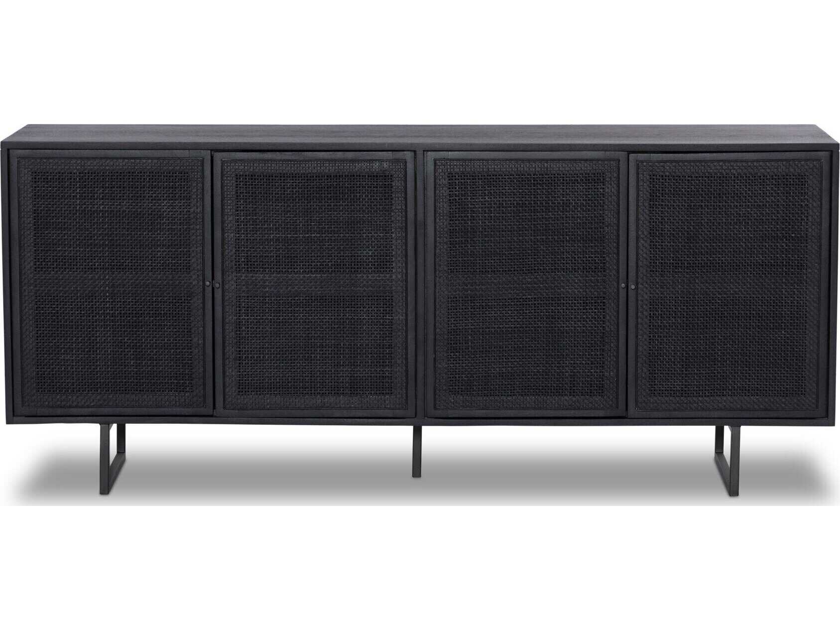 Four Hands Prescott Carmel Black Wash Mango Wood Sideboard