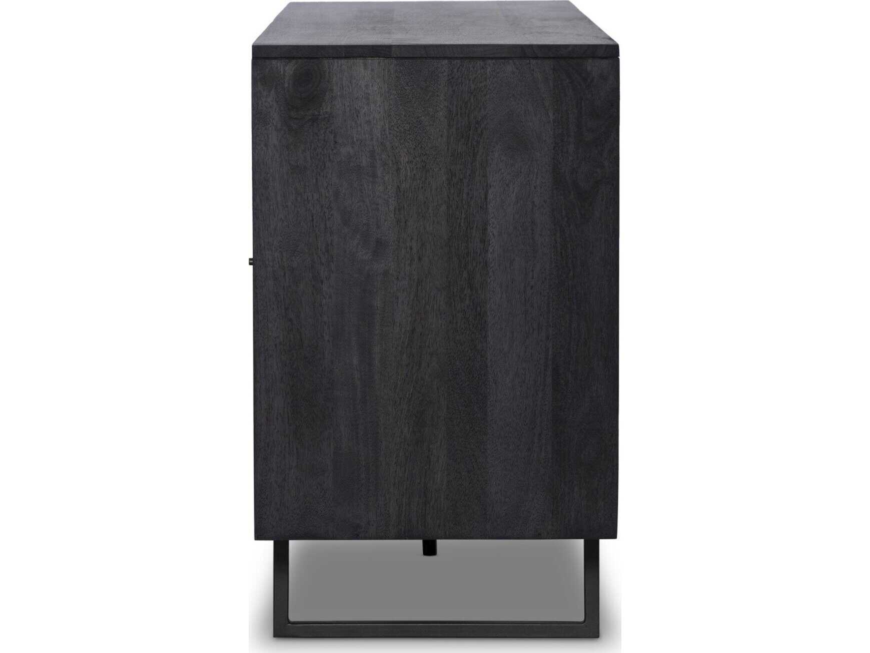 Four Hands Prescott Carmel Black Wash Mango Wood Sideboard