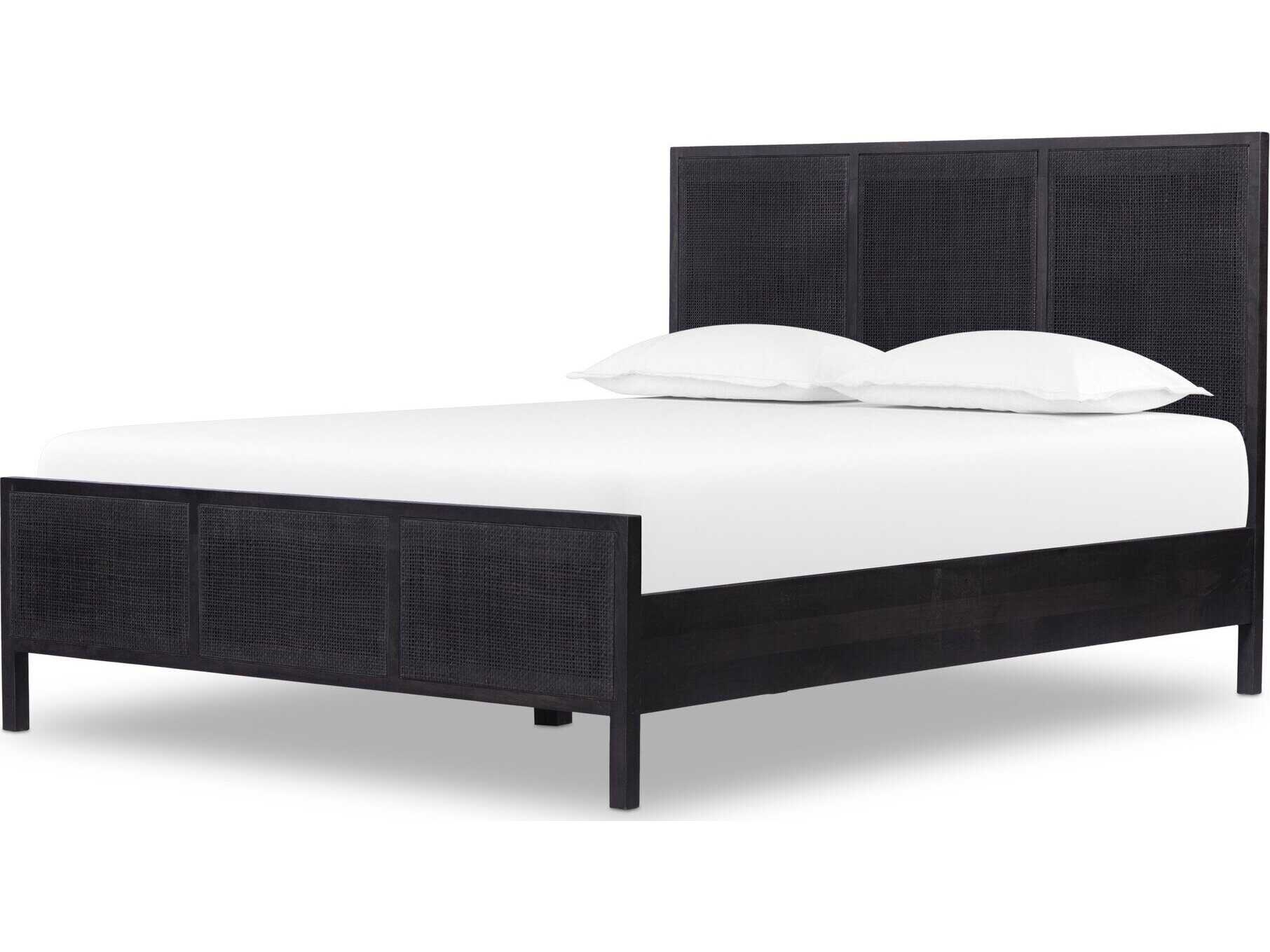 Four Hands Prescott Sydney Black Wash Queen Bed