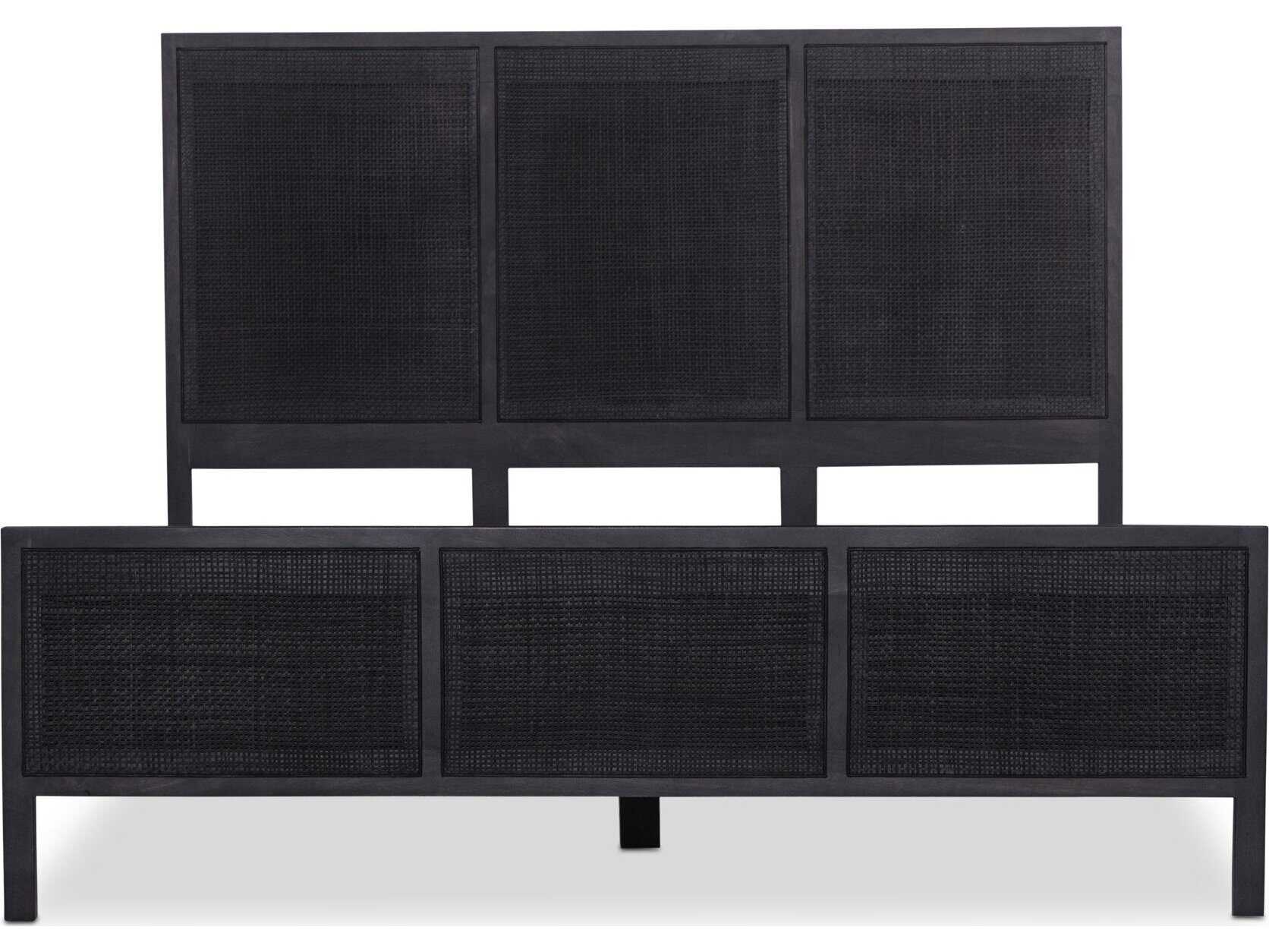 Four Hands Prescott Sydney Black Wash Queen Bed