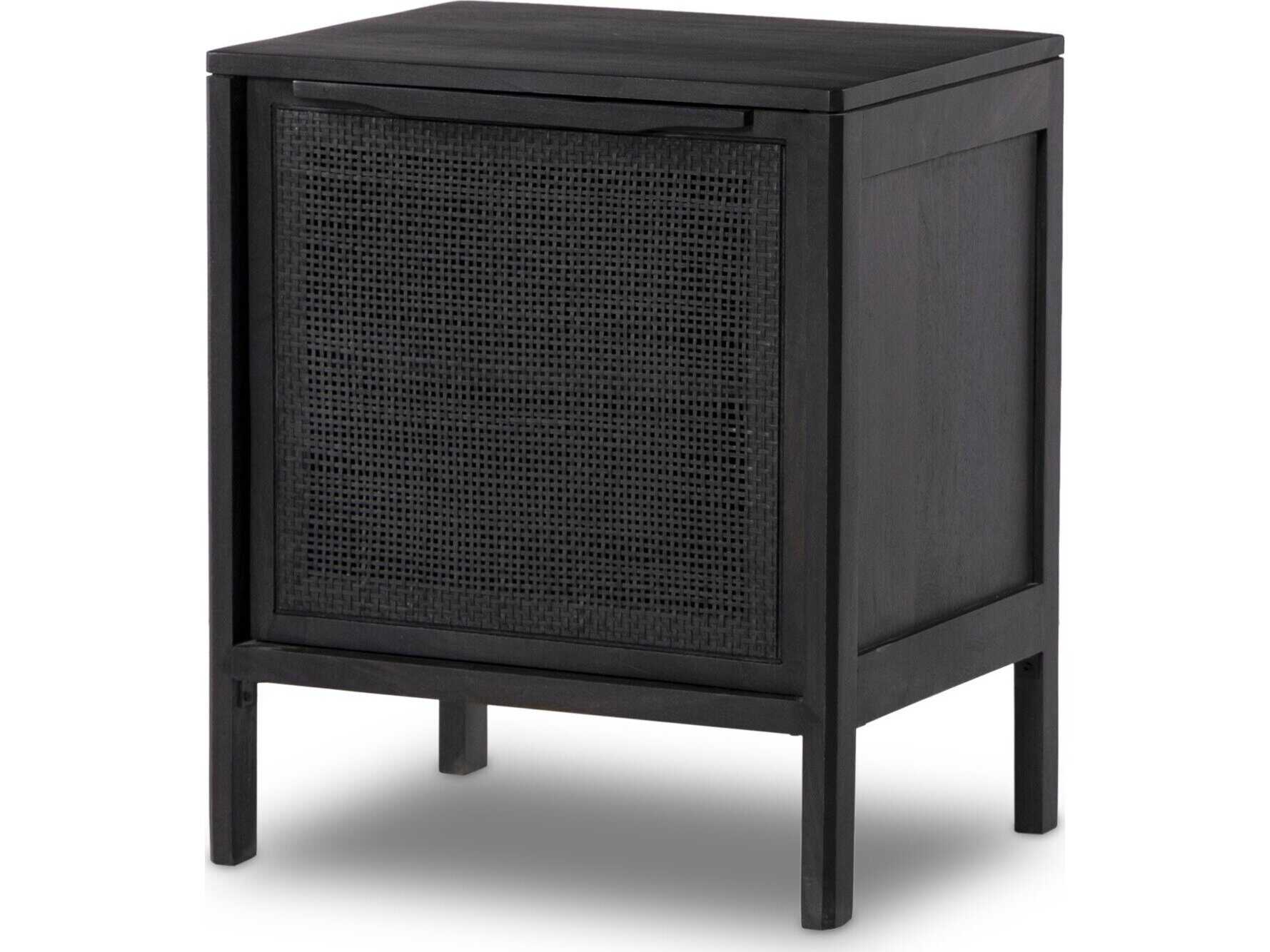 Four Hands Prescott Sydney Black Wash Mango Wood Nightstand