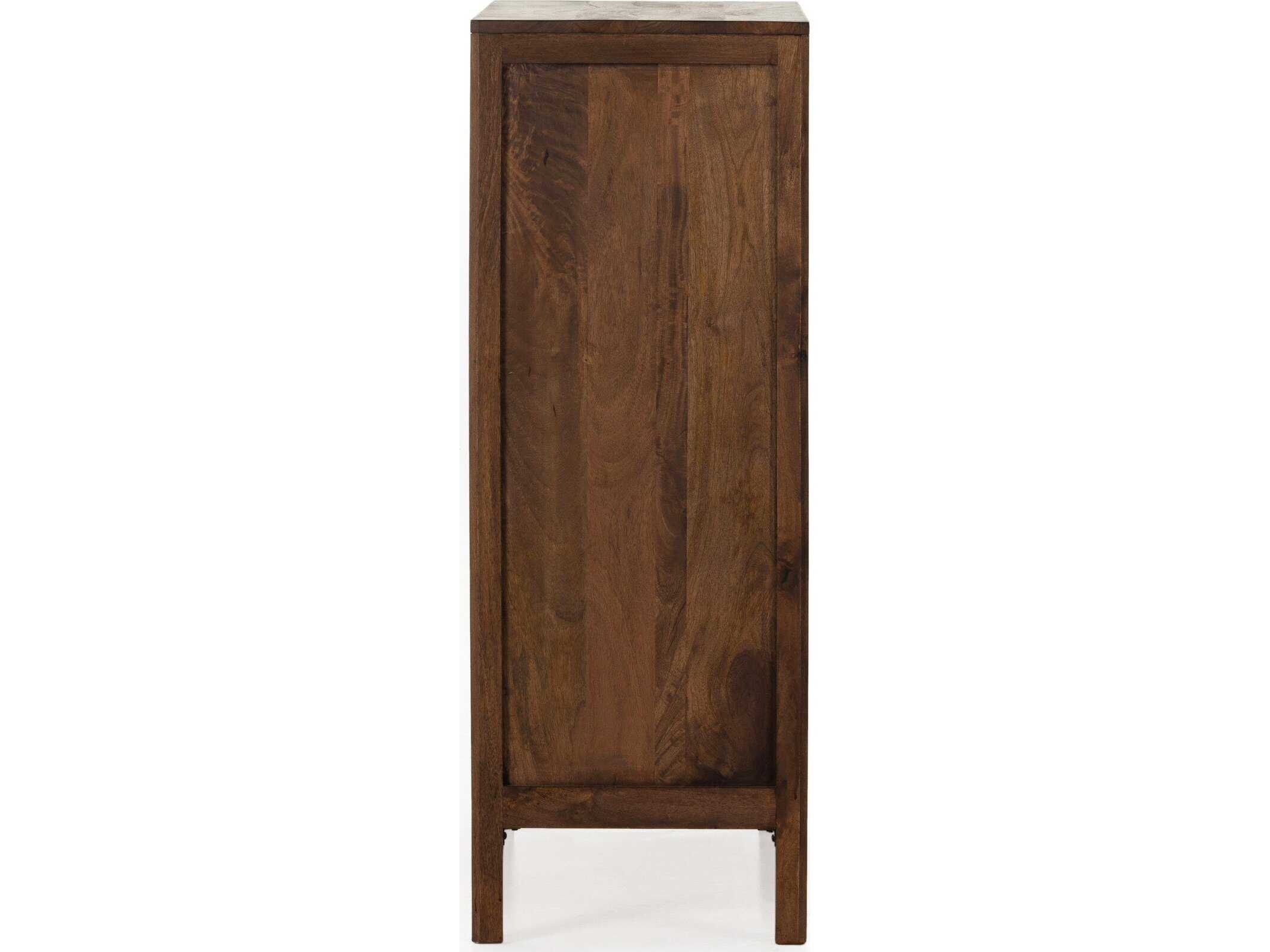 Four Hands Prescott Sydney Brown Wash Mango Wood Tall Dresser