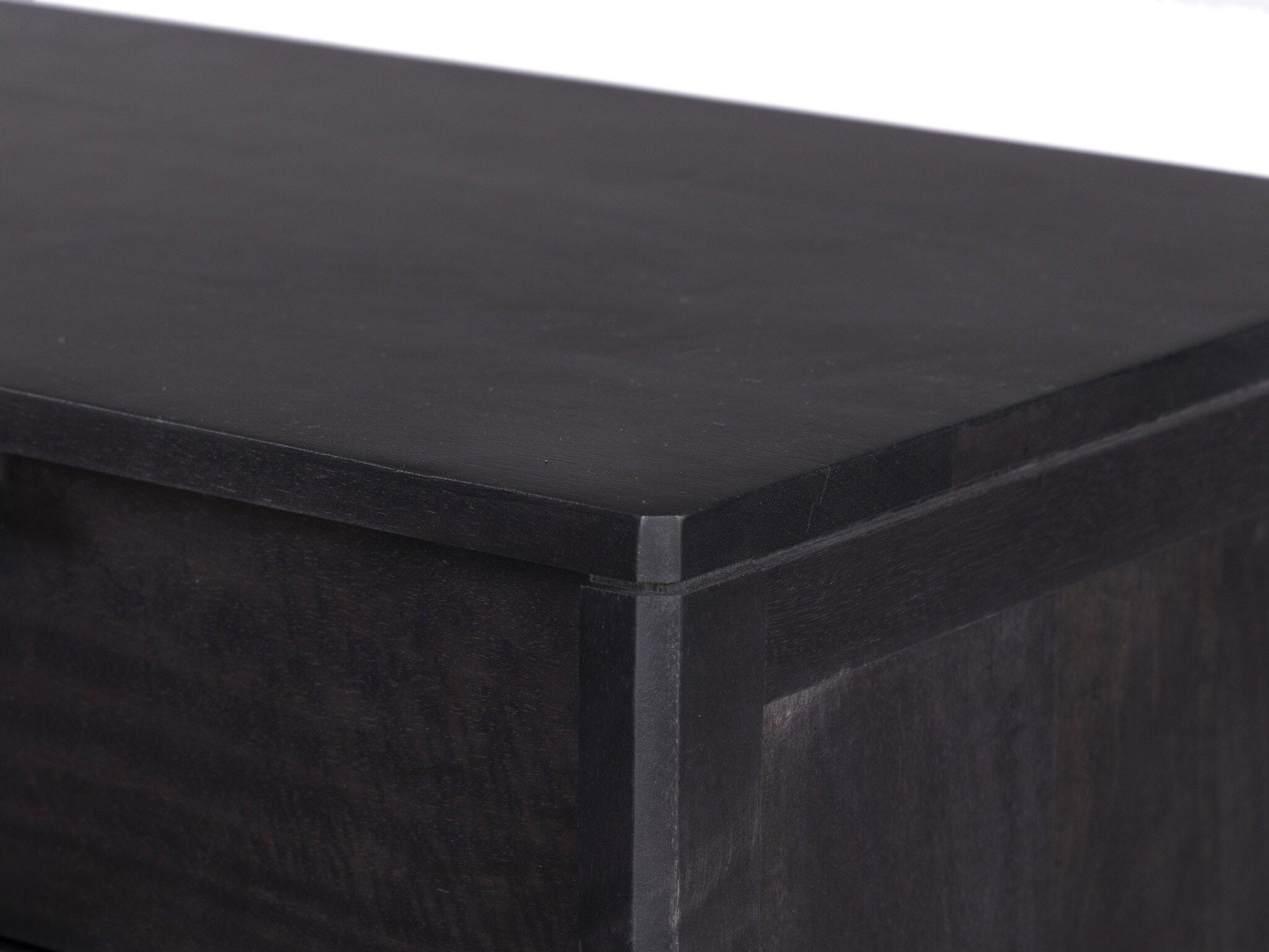 Luxecor Globetrotter Sydney Black Wash Mango Wood Tall Dresser