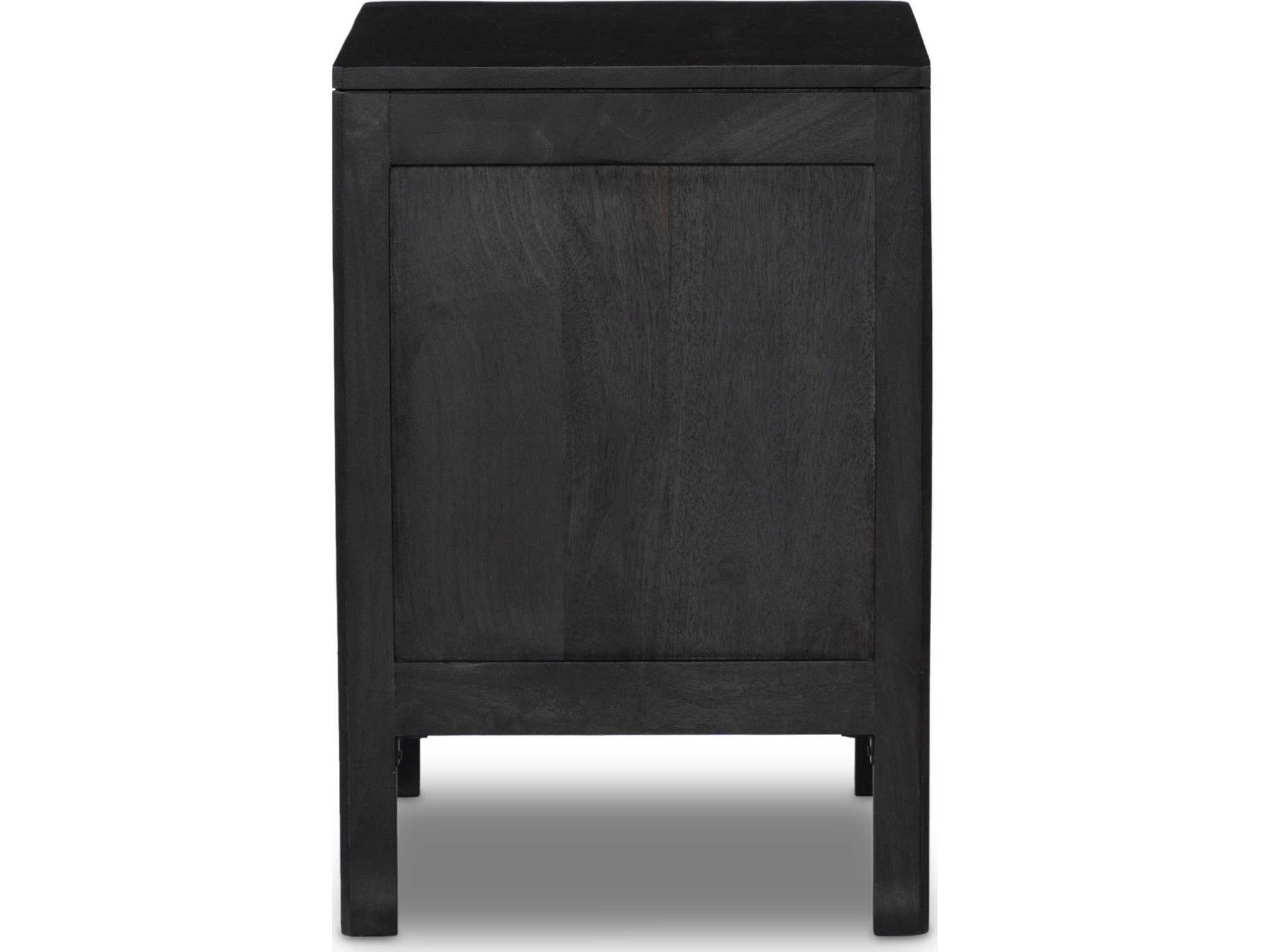 Four Hands Prescott Sydney Black Wash Mango Wood Nightstand