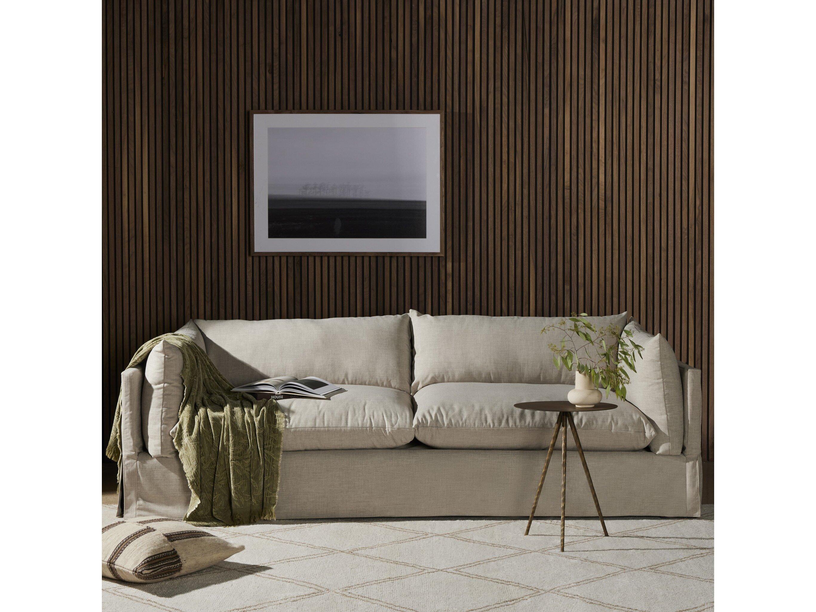 Four Hands Atelier Habitat Slipcover Bennett Moon Upholstered Slipcover Sofa