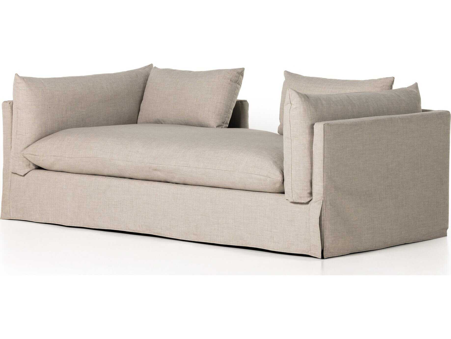 Four Hands Atelier Habitat Slipcover Bennett Moon Upholstered Slipcover Chaise