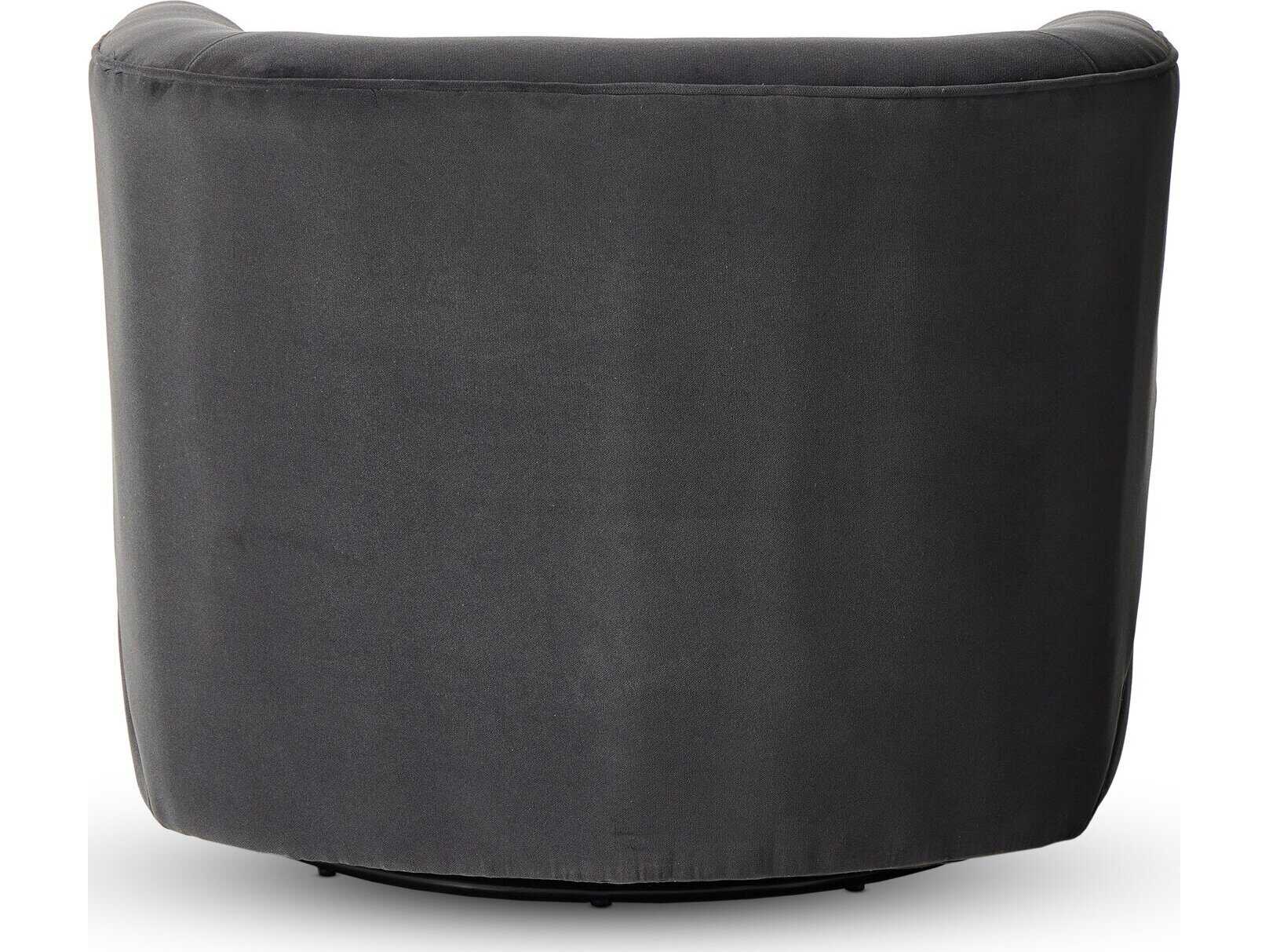 Four Hands Atelier Mila Swivel Gray Fabric Accent Chair