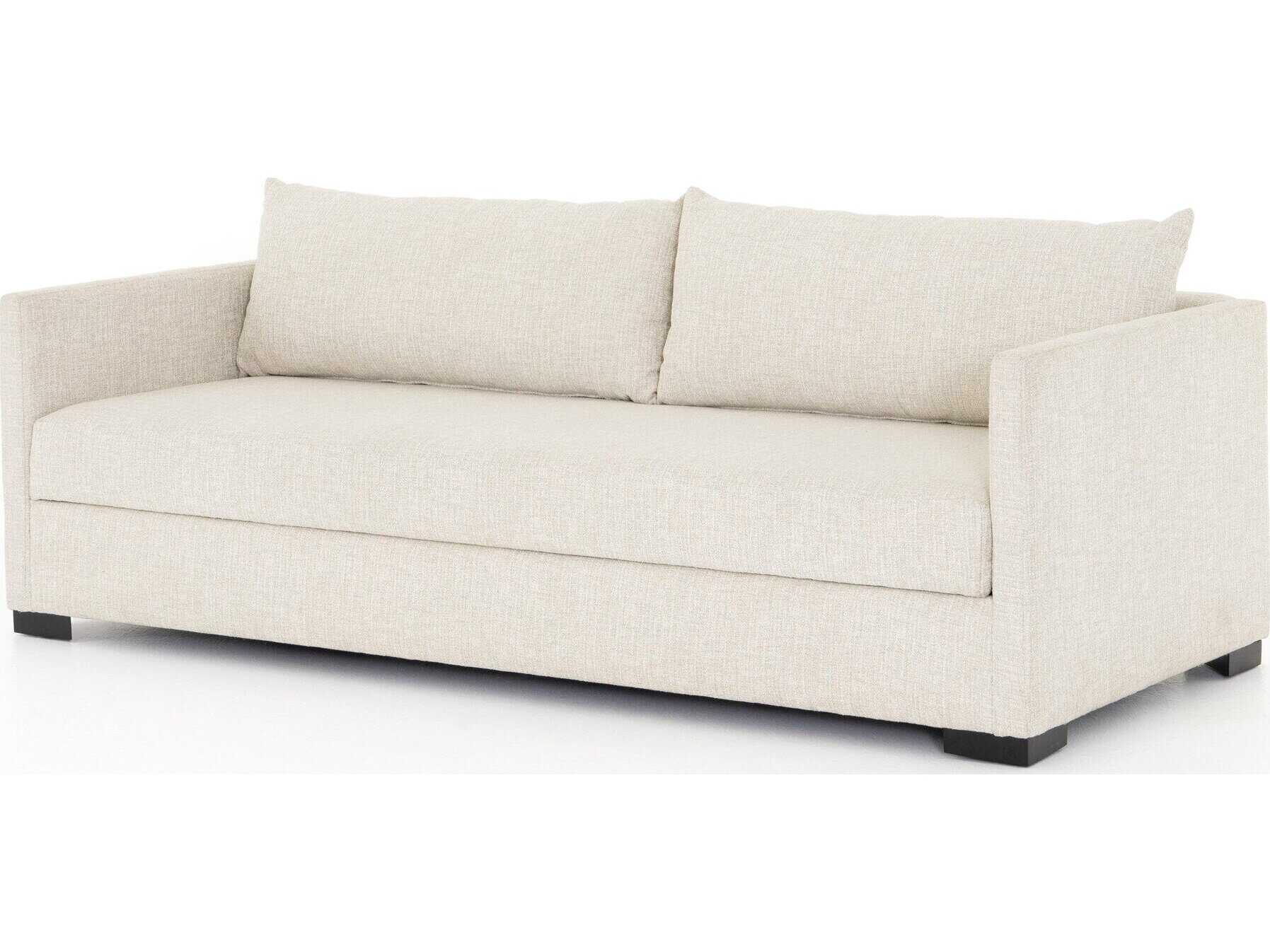 Four Hands Atelier Wickham Alameda Snow Espresso Cream Upholstered Sofa Bed