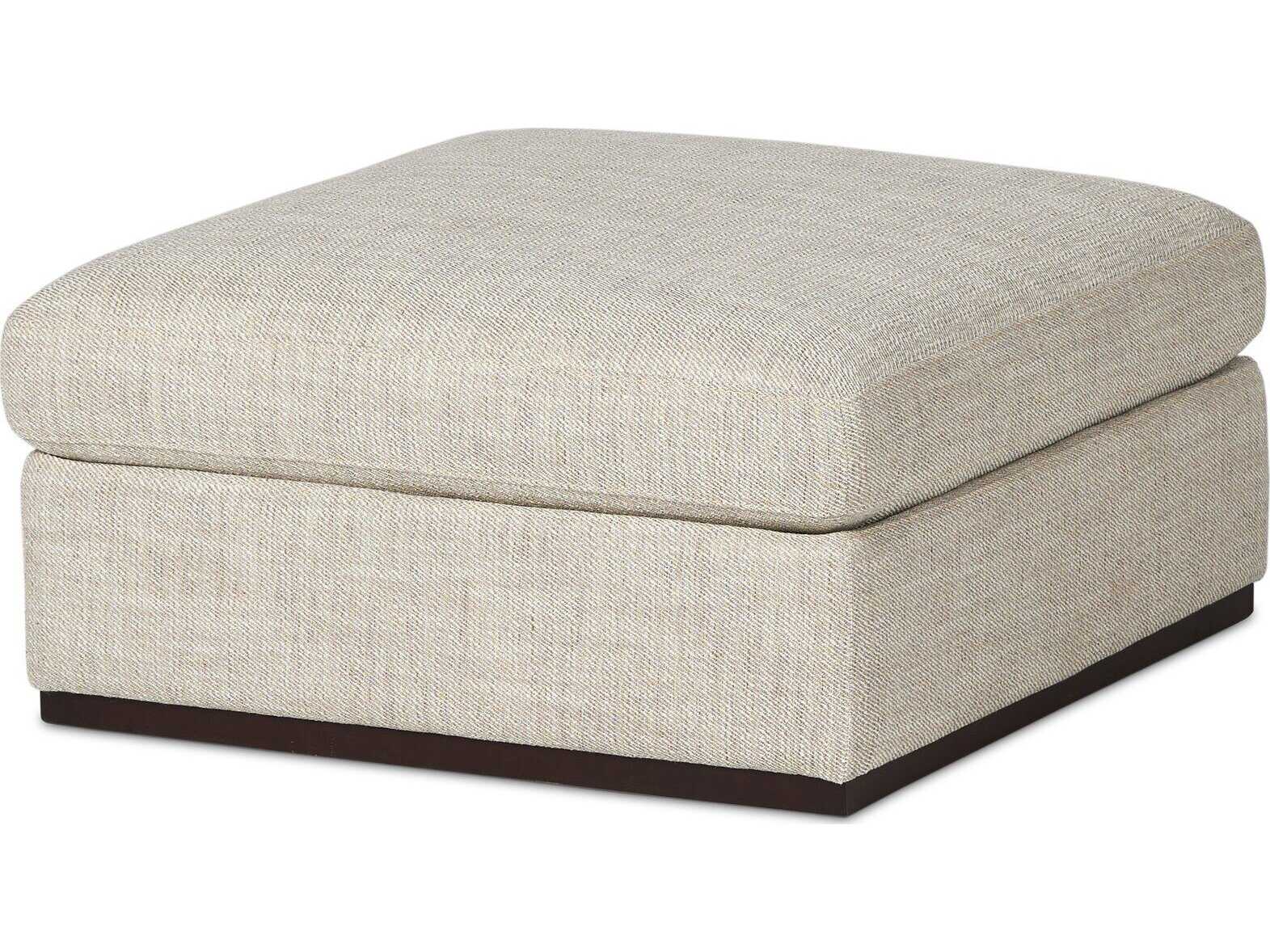 Four Hands Centrale Colt Canton Dove Upholstered Sectional Ottoman