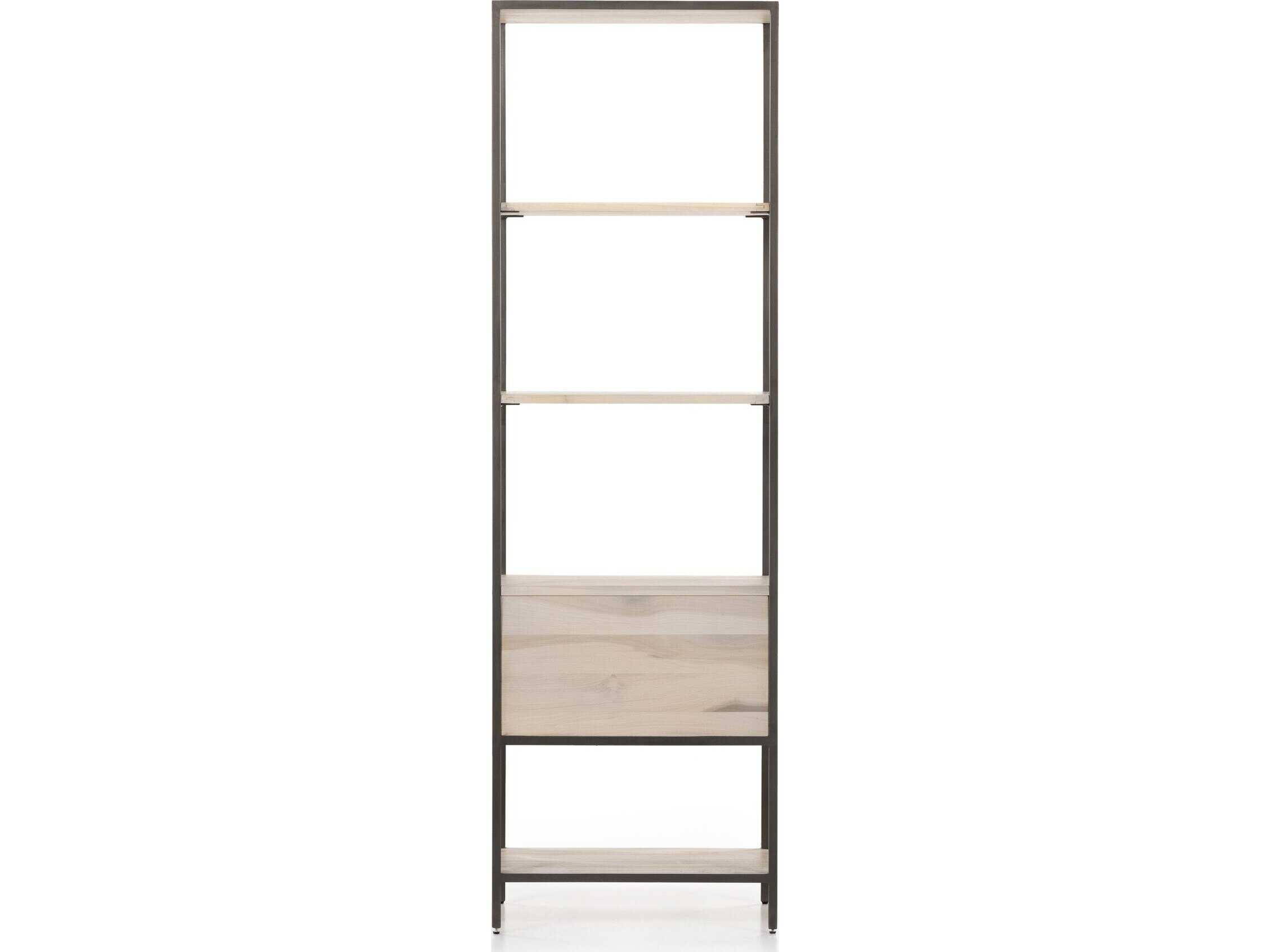 Four Hands Fulton Trey Natural Iron  Bookshelf