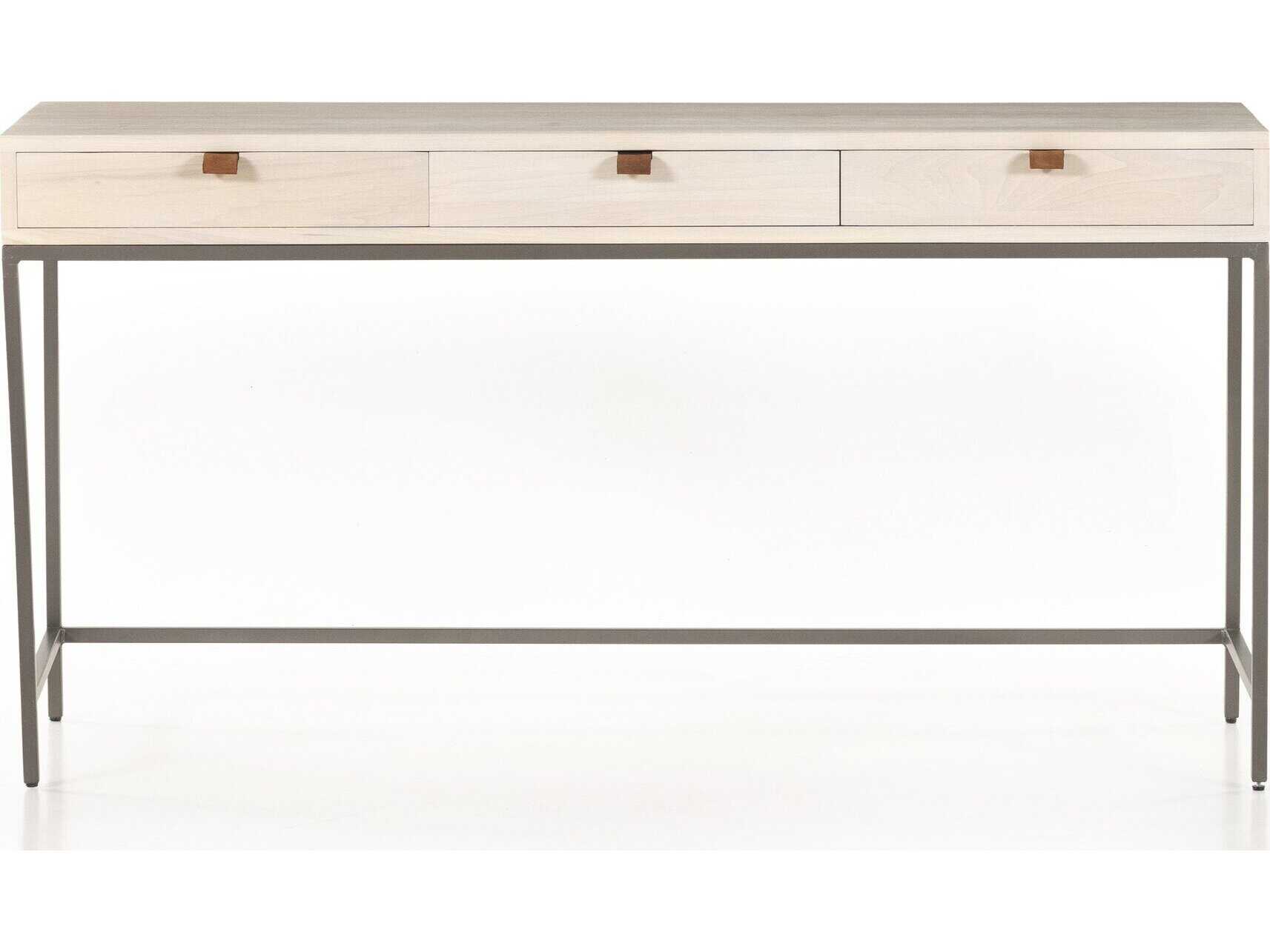 Four Hands Fulton Trey White Poplar Wood Writing Desk