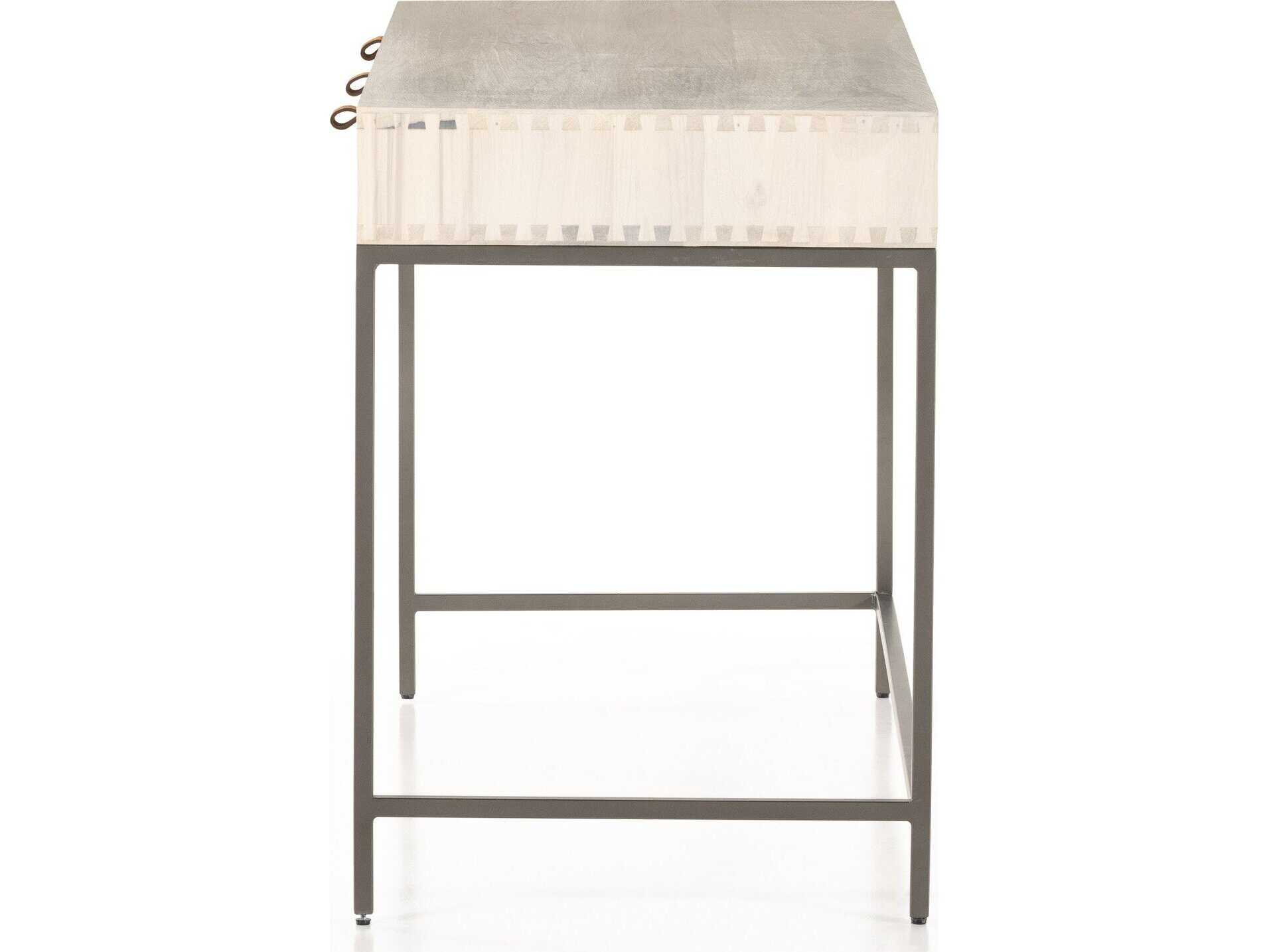 Four Hands Fulton Trey White Poplar Wood Writing Desk