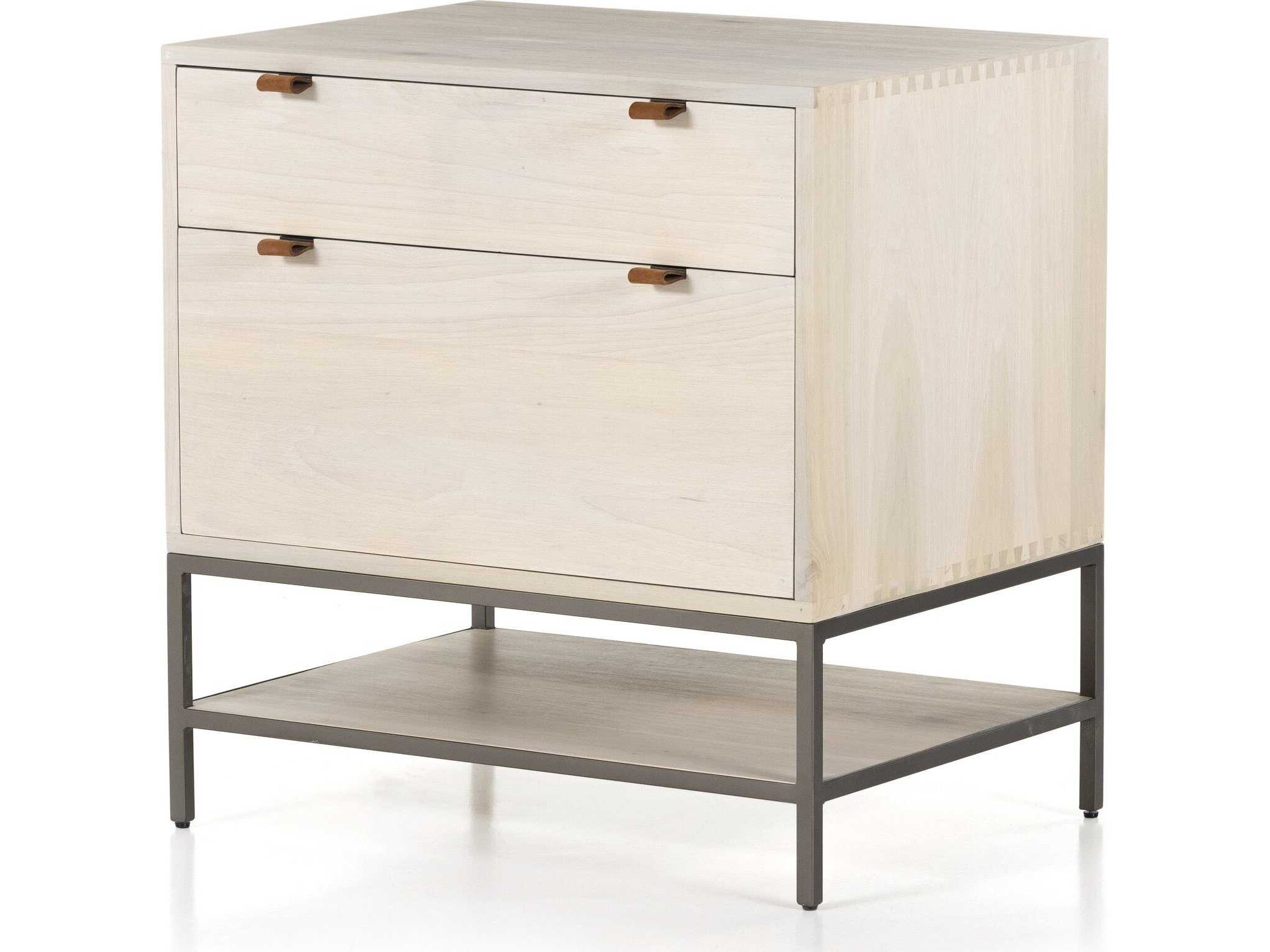 Four Hands Fulton Trey Dove Poplar  Modular Filing Cabinet