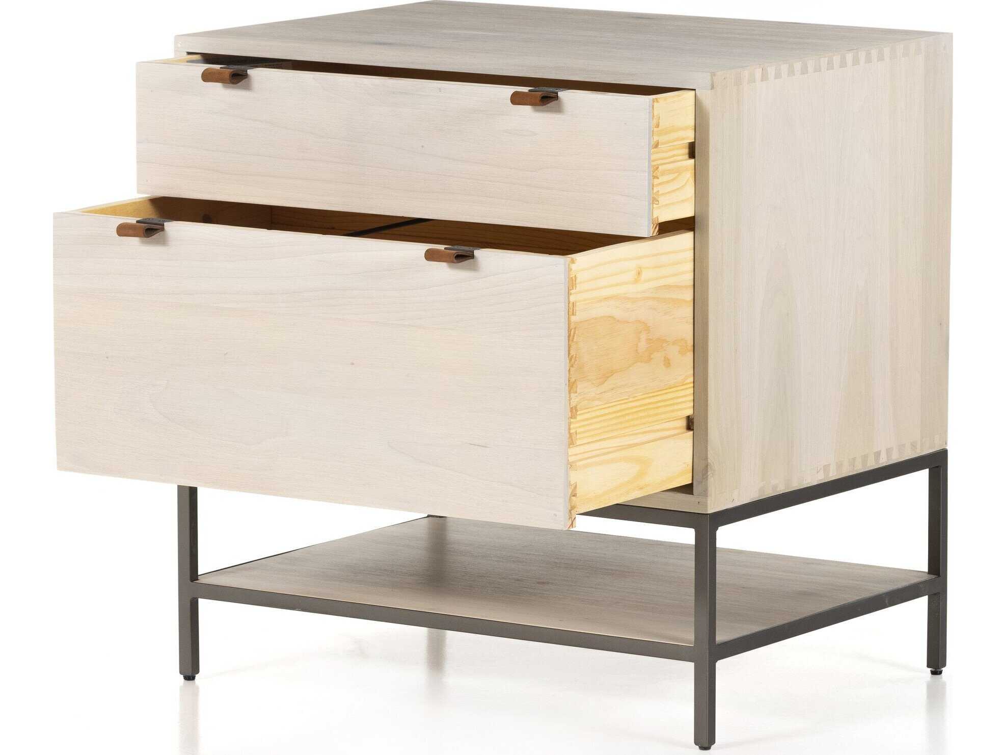 Four Hands Fulton Trey Dove Poplar  Modular Filing Cabinet