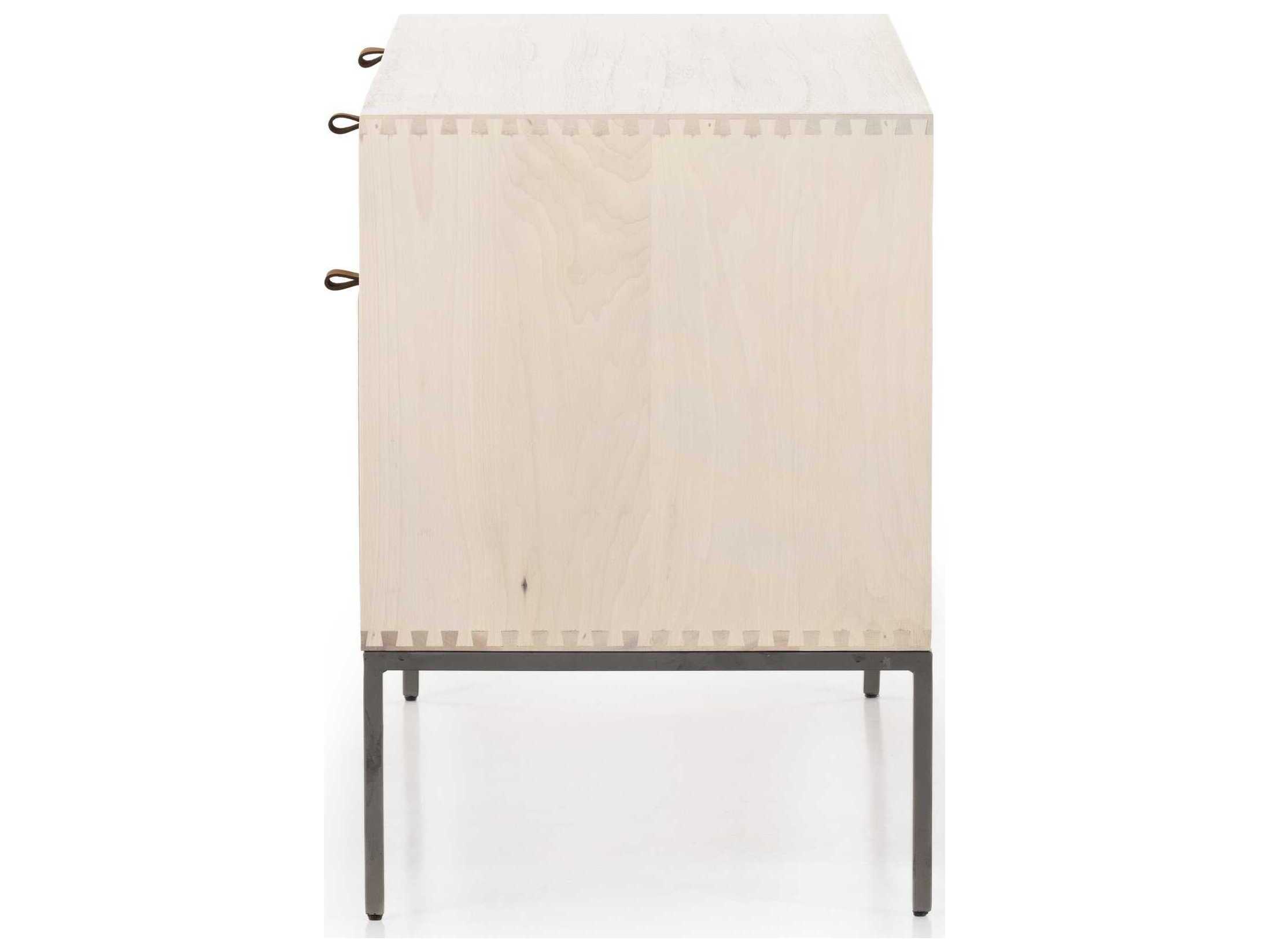 Four Hands Fulton Trey Dove Poplar  Modular Filing Credenza