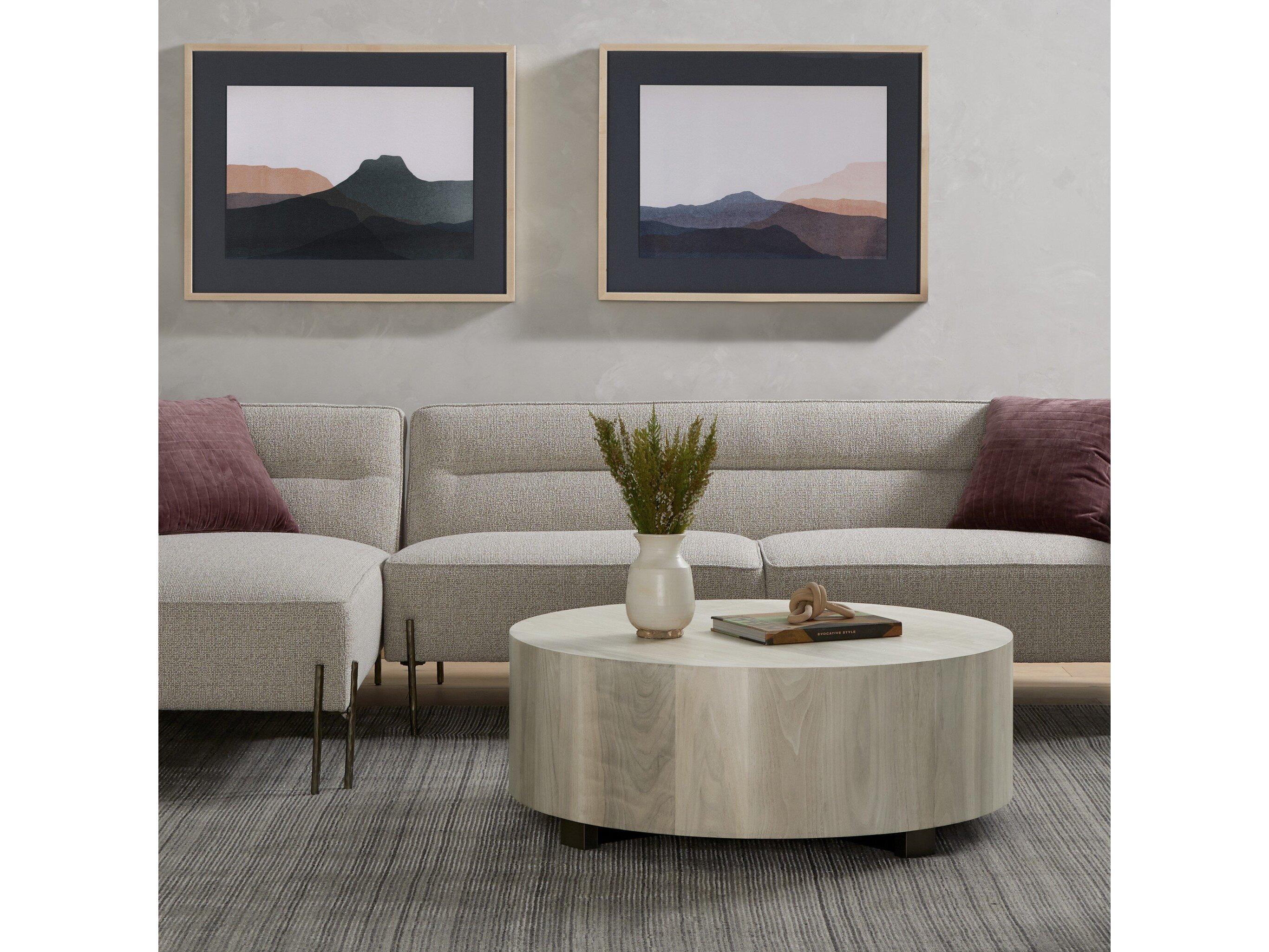 Four Hands Wesson Hudson Ashen Walnut Coffee Table