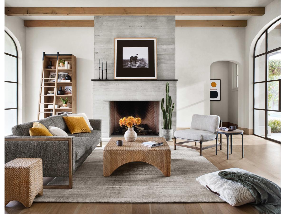 Four Hands Belfast Memphis Beige Fabric Accent Chair