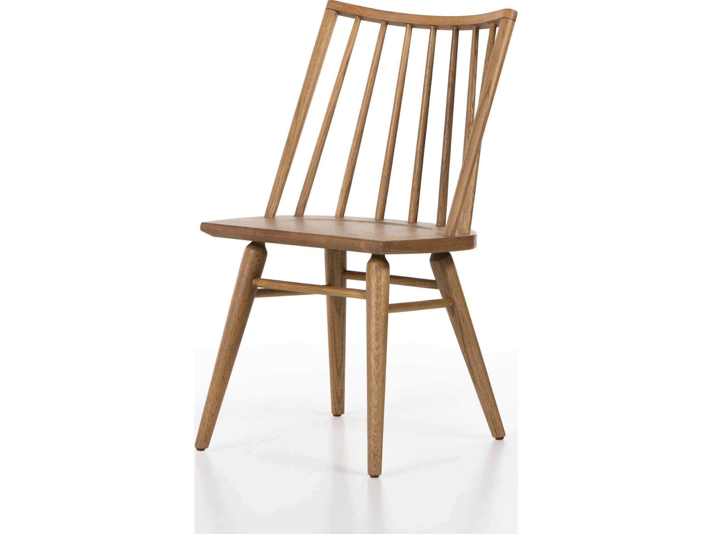 Four Hands Wallis Lewis Sandy Oak  Wood Windsor Chair