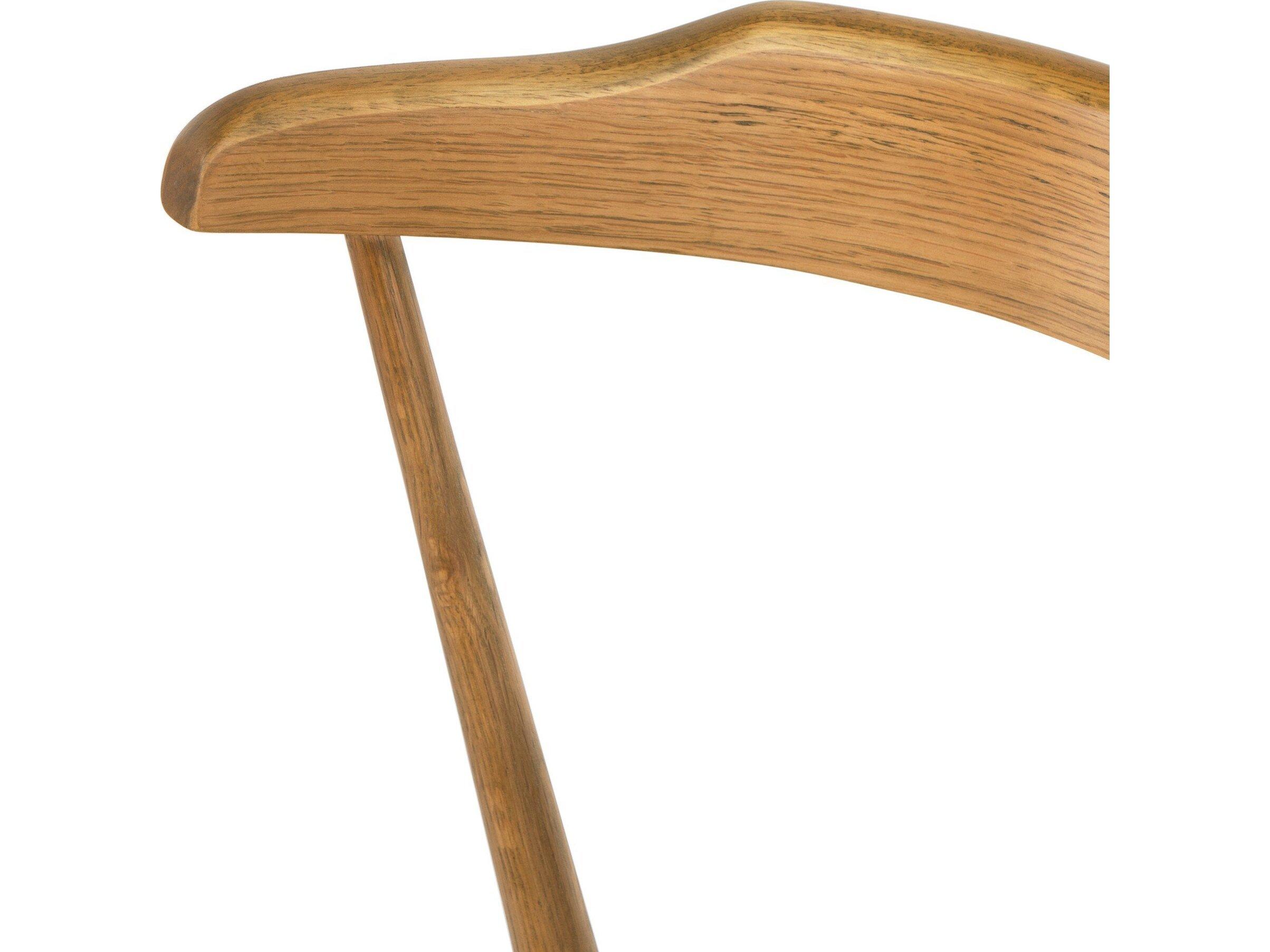 Four Hands Belfast Ripley Oak Wood Brown Side Dining Chair