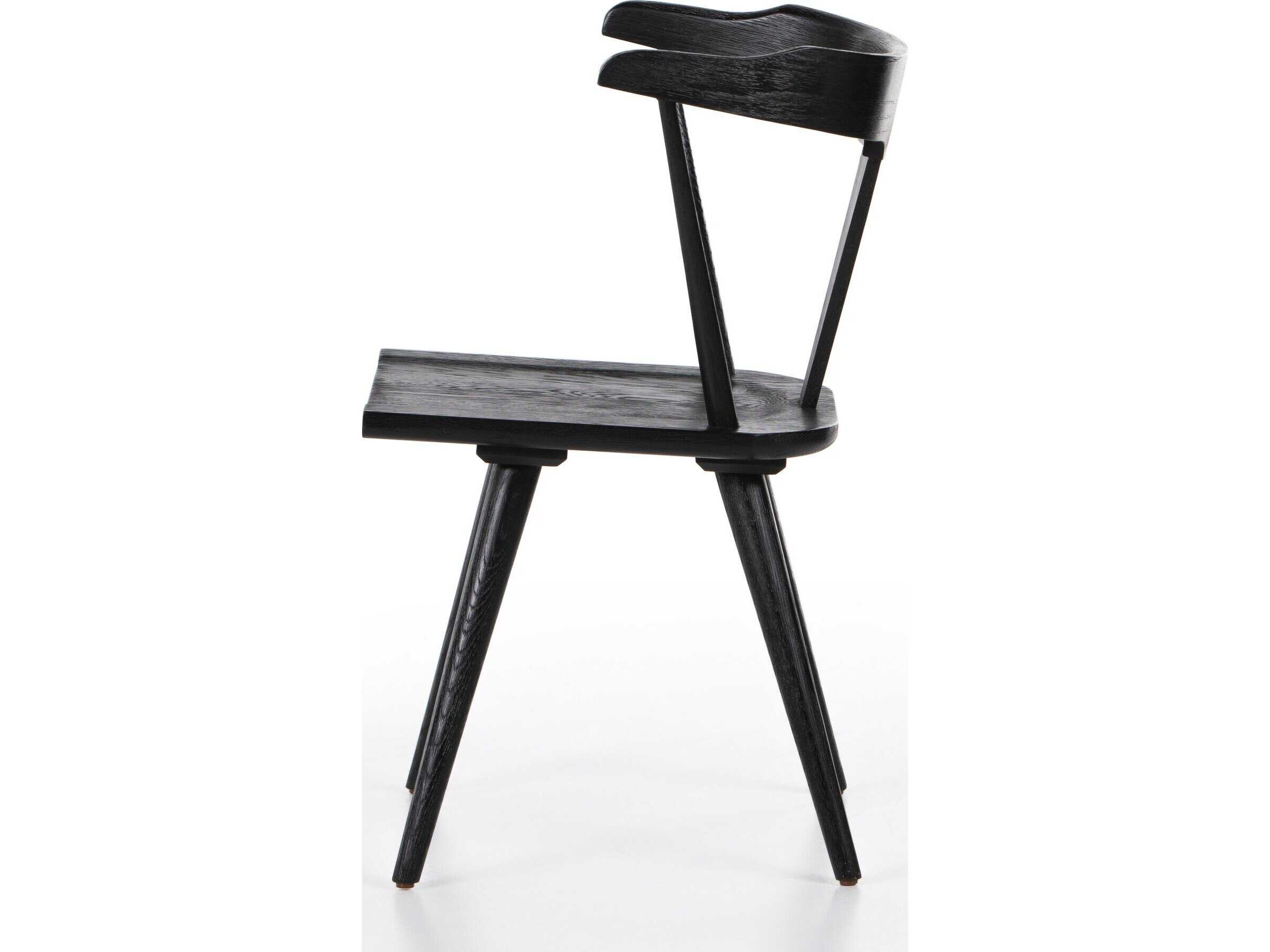 Four Hands Garth Ripley Dining Chair-Black Oak