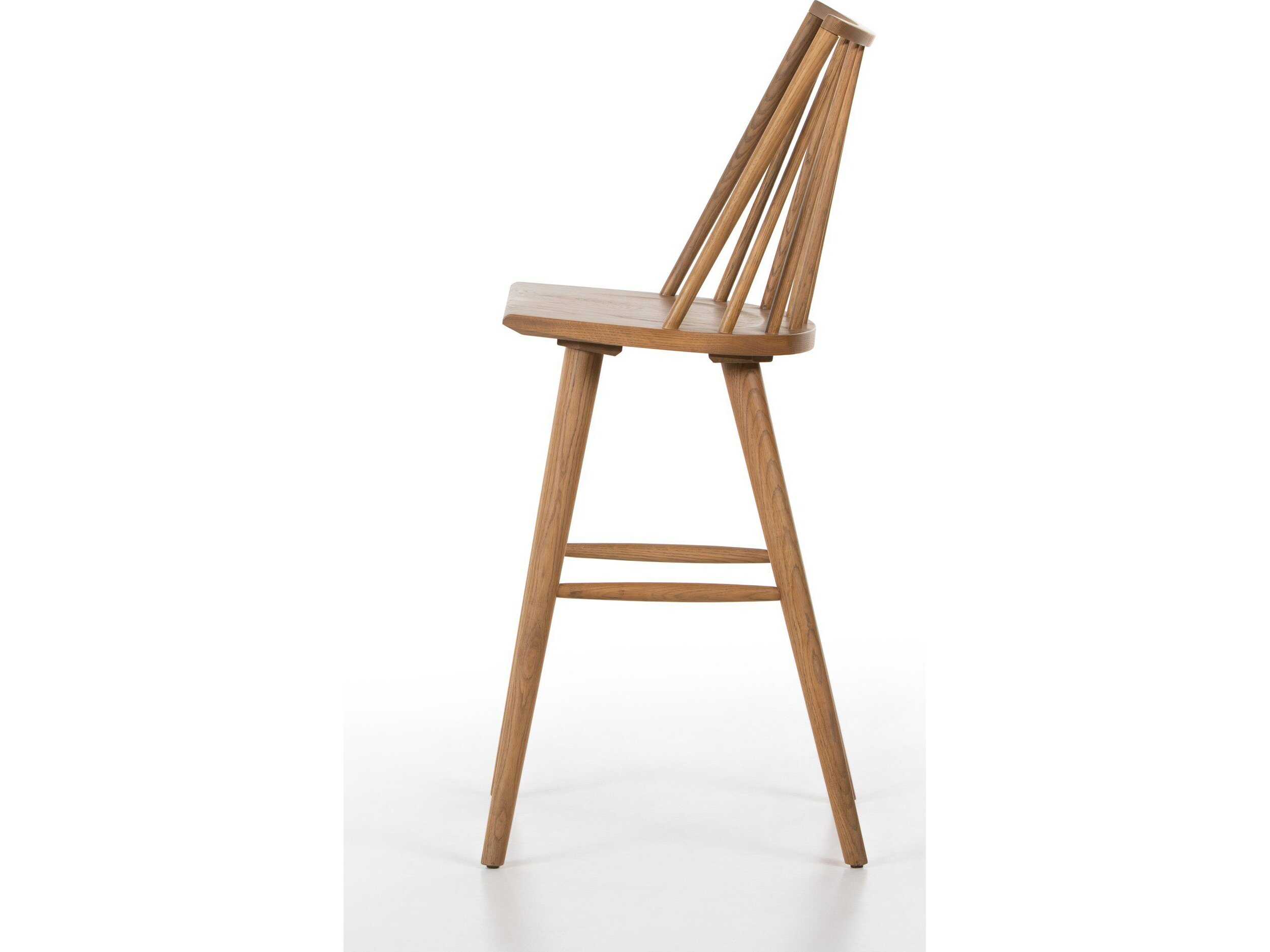 Four Hands Wallis Lewis Sandy Oak  Wood Windsor Stool