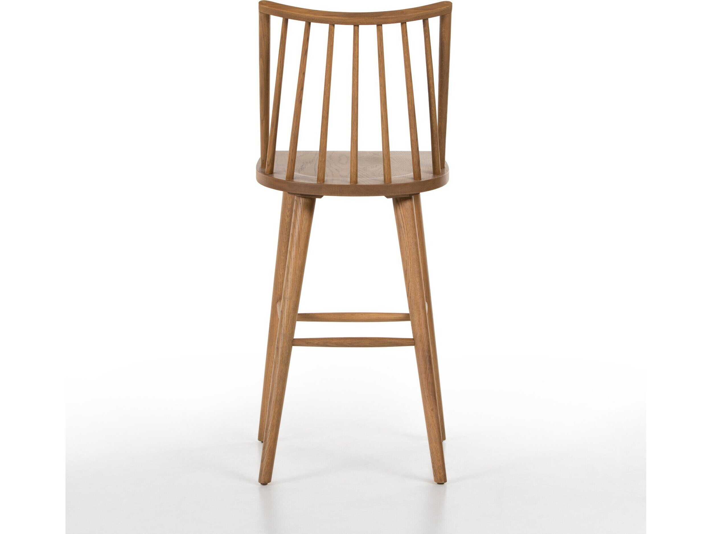 Four Hands Wallis Lewis Sandy Oak  Wood Windsor Stool