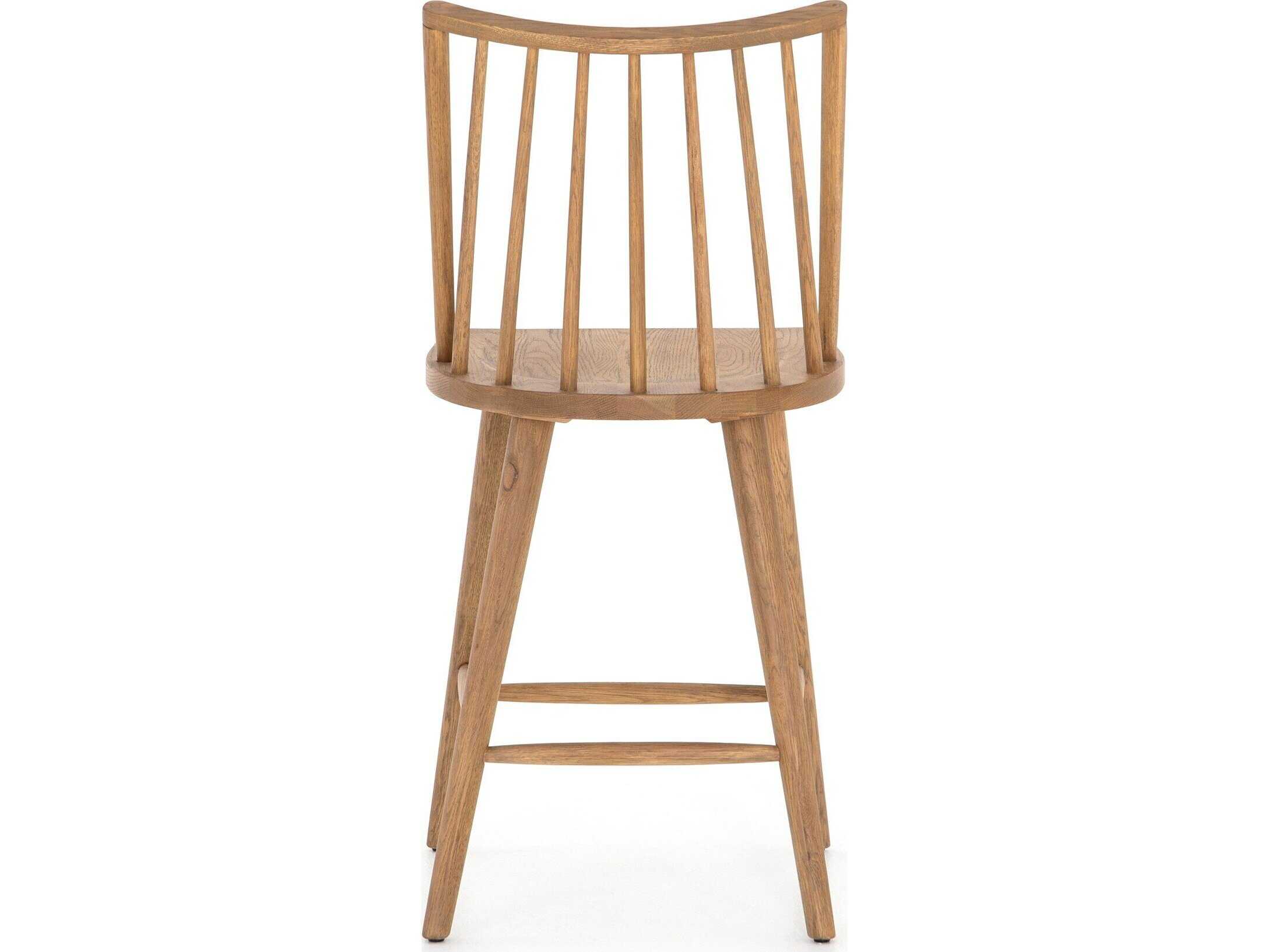 Four Hands Belfast Lewis Windsor Oak Wood Sandy None Counter Stool