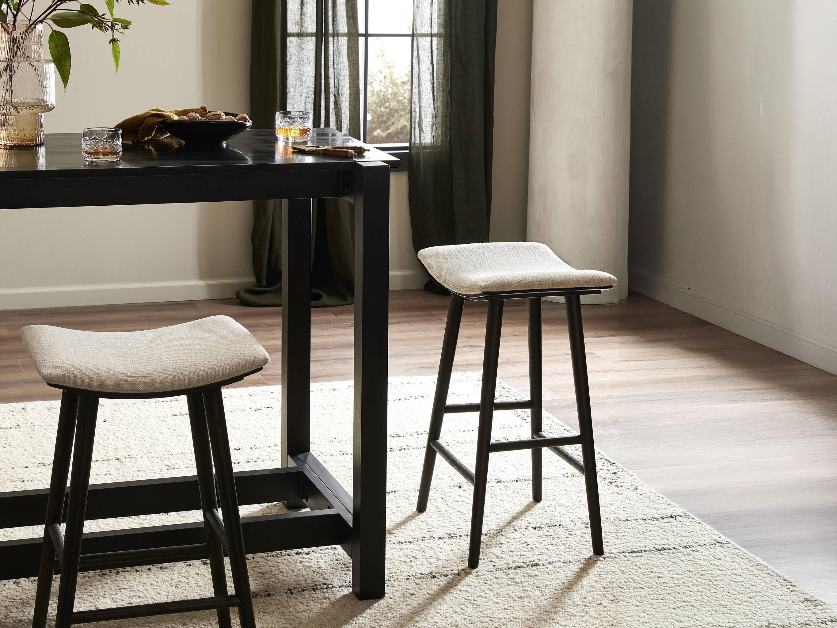 Four Hands Wallis Union Essence Natural Upholstered Bar Stool