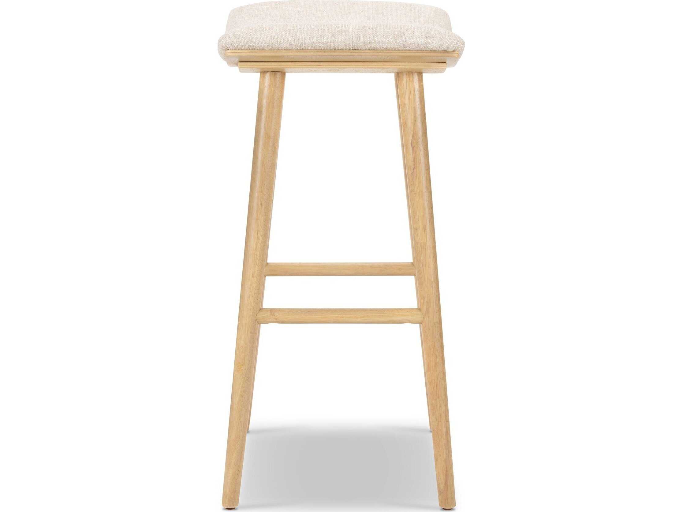 Four Hands Wallis Union Essence Natural Upholstered Bar Stool