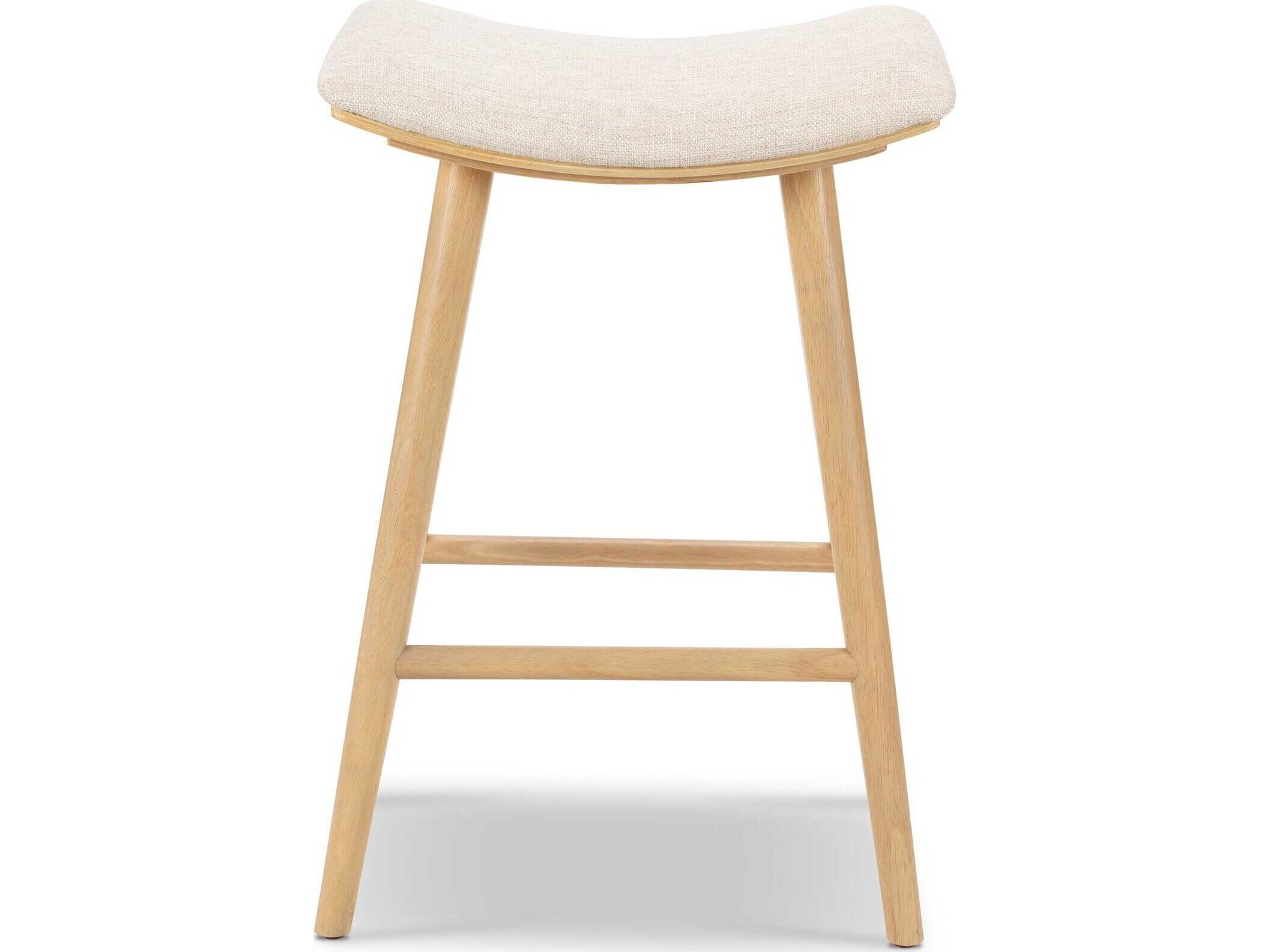 Four Hands Wallis Union Essence Natural Upholstered Counter Stool