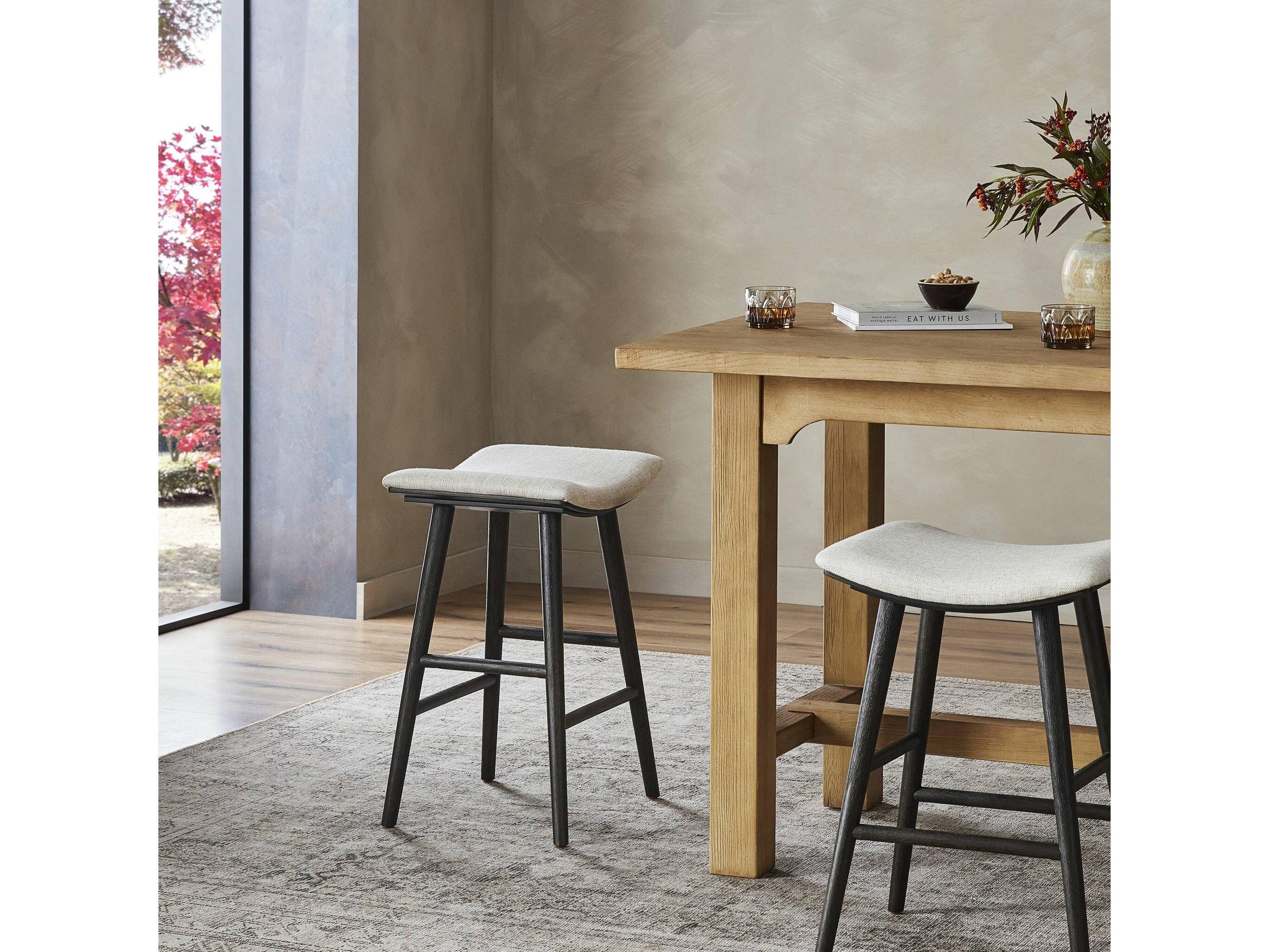 Four Hands Belfast Union Essence Natural Saddle Counter Stool