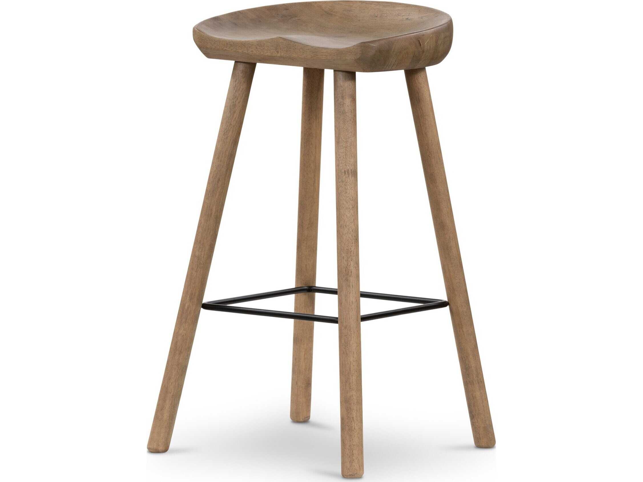 Four Hands Belfast Barrett Natural Matte  Bar Stool