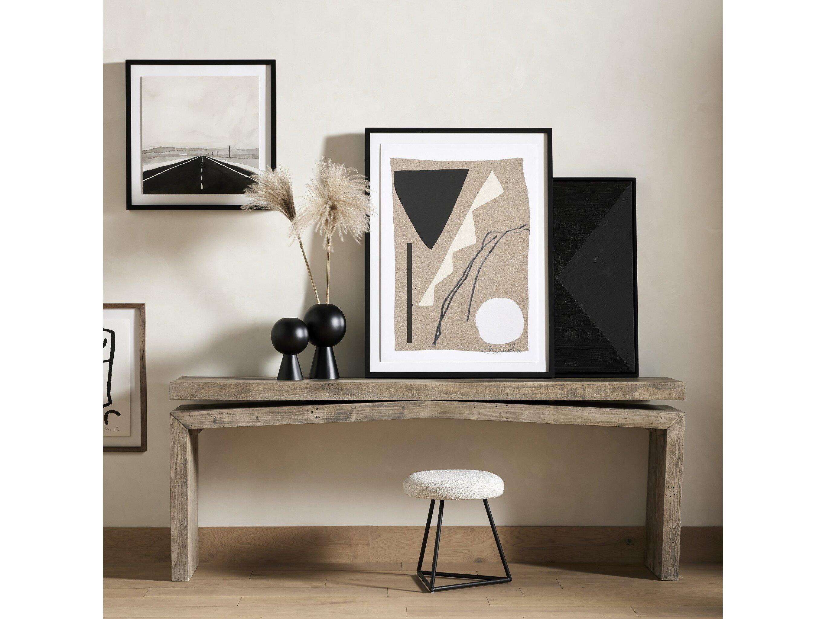 Four Hands Sierra Matthes Rectangular Wood Weathered Wheat Console Table