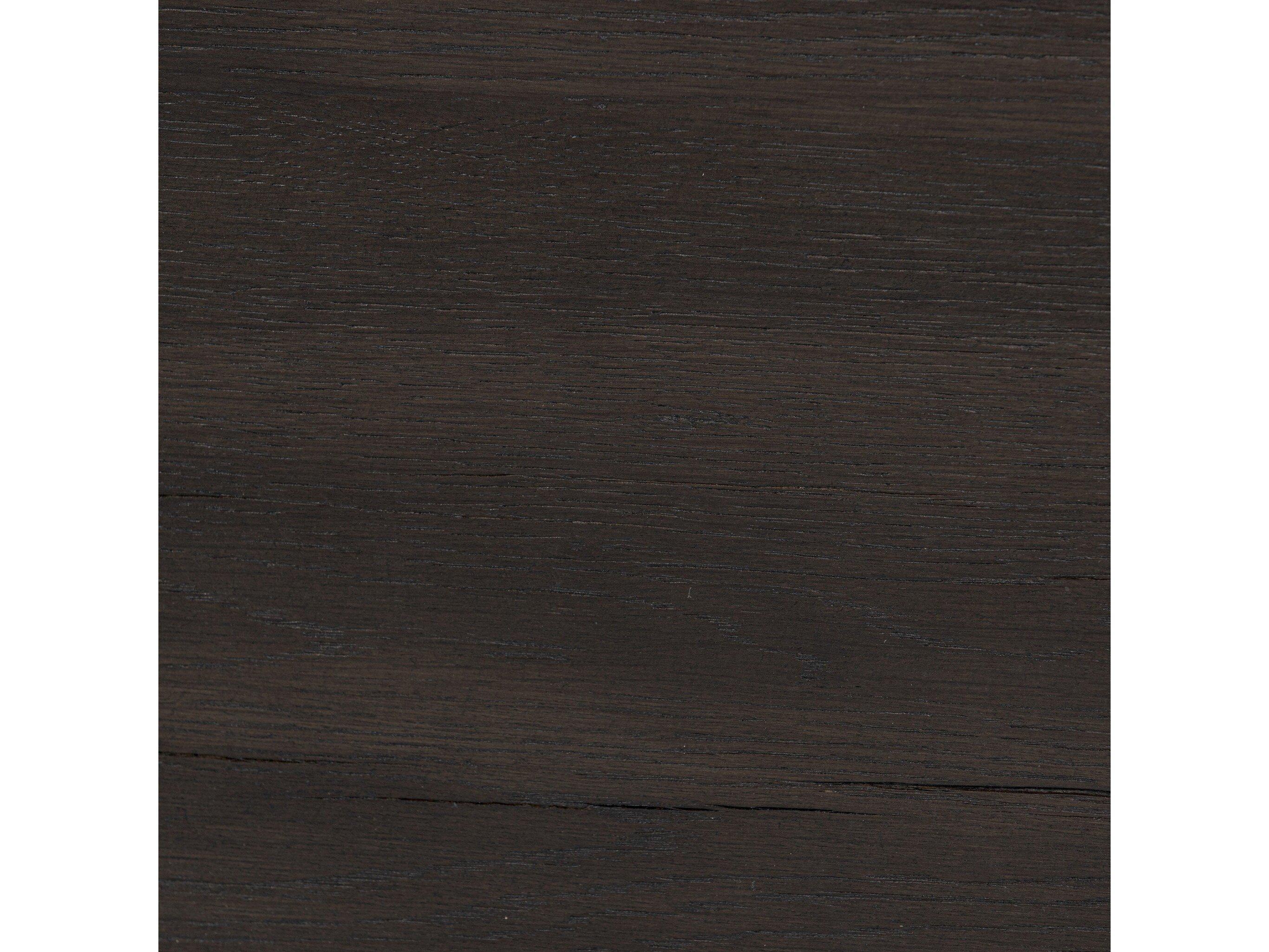 Four Hands Haiden Matthes Smoked Black Veneer Rectangular Oak Wood Console Table