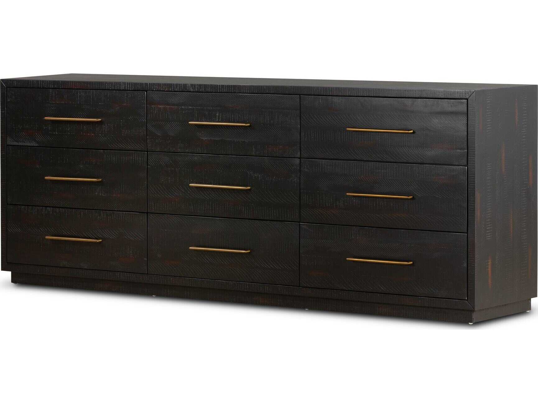 Four Hands Hadley Suki Burnished Black 9 Drawer Dresser