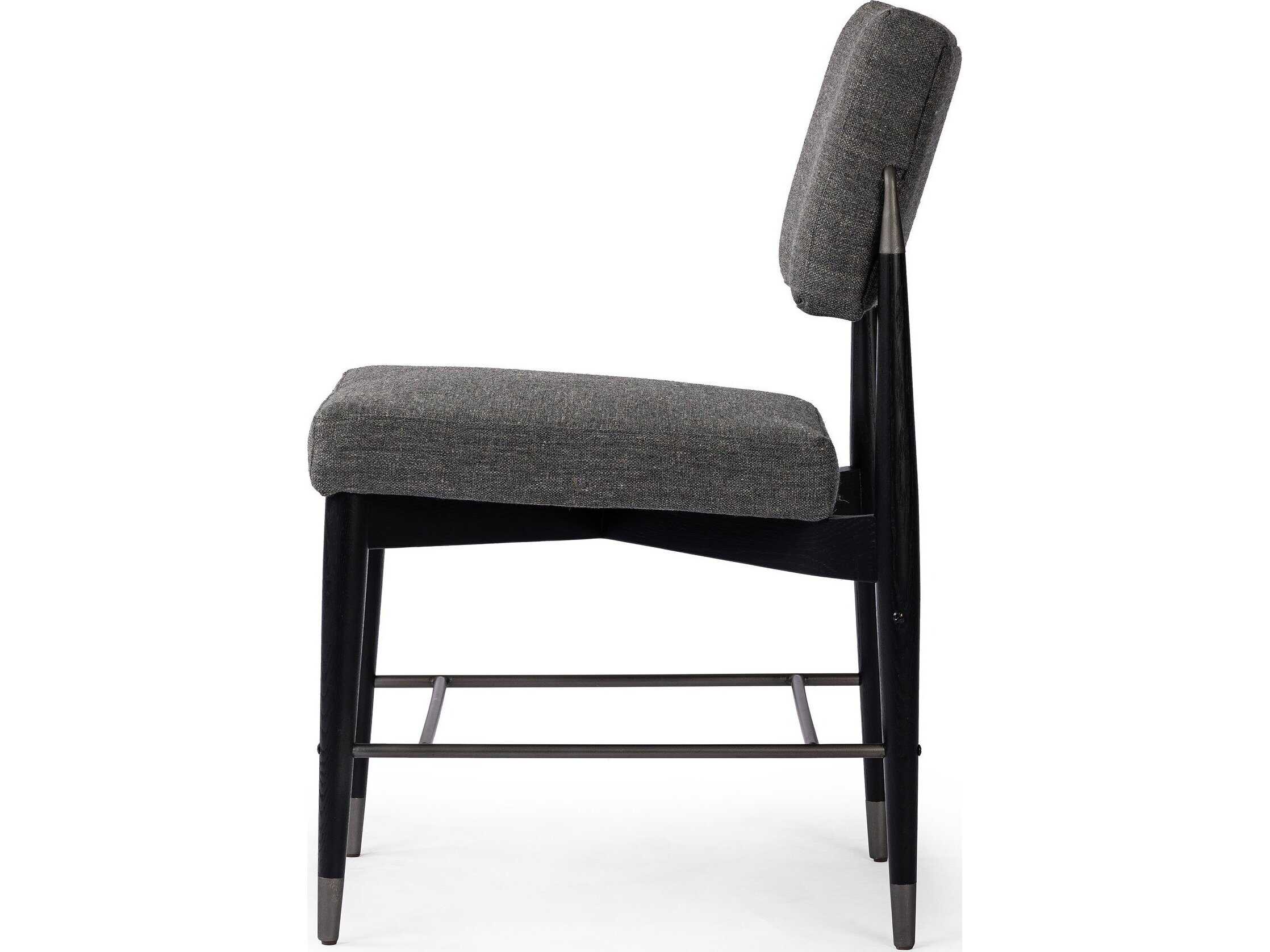 Four Hands Parallel Anton Solid Wood Gray Upholstered Side Dining Chair