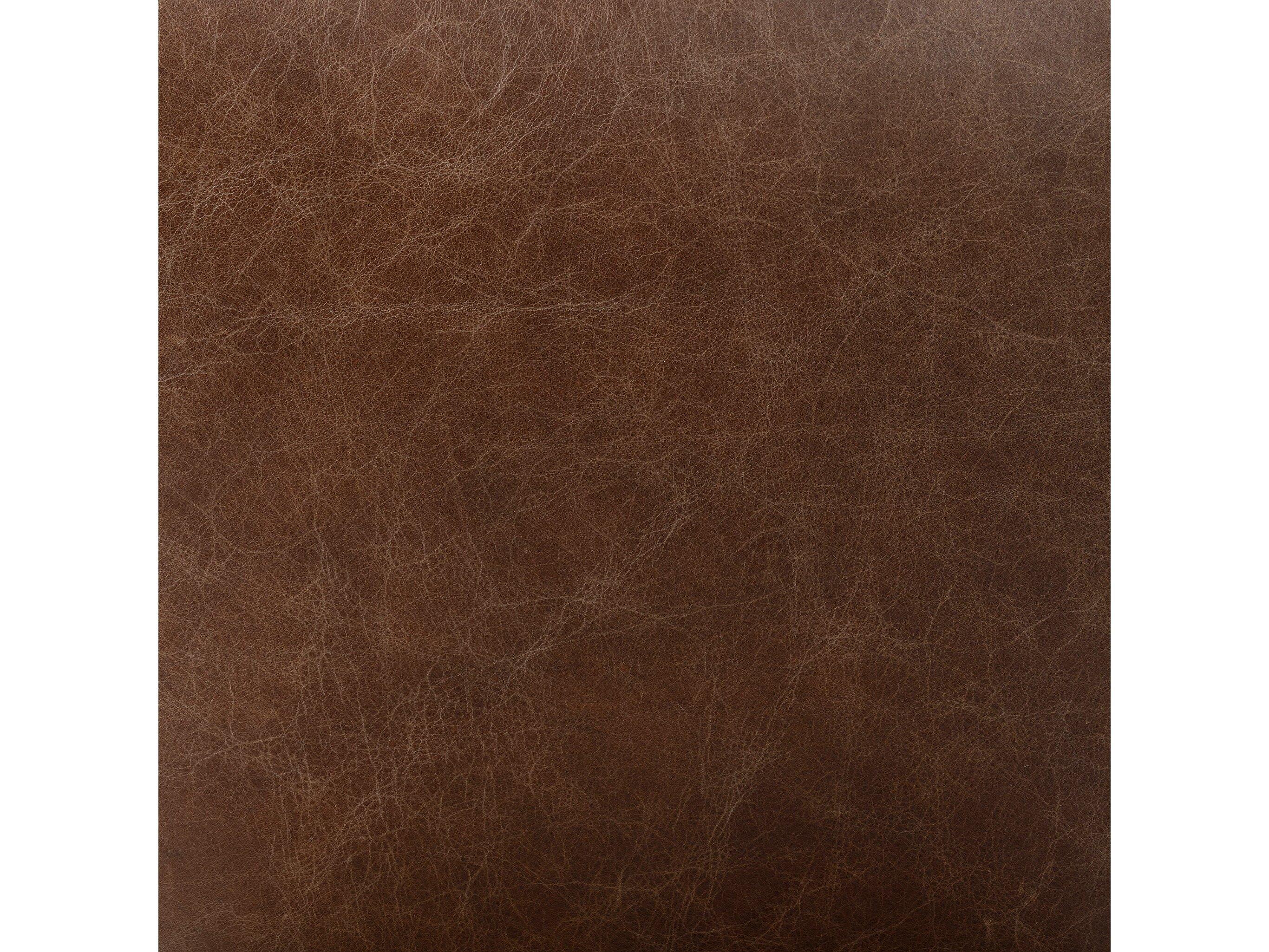 Four Hands Parallel Anton Havana Brown Leather Oak Wood Dining Chair