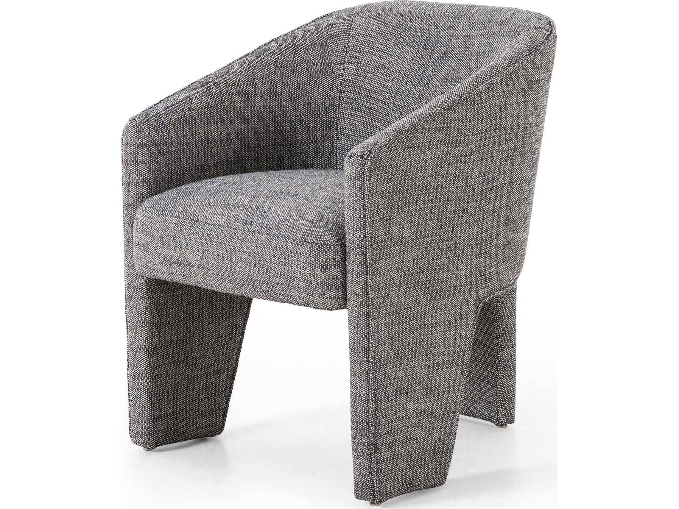 Four Hands Grayson Gray Upholstered Arm Dining Chair