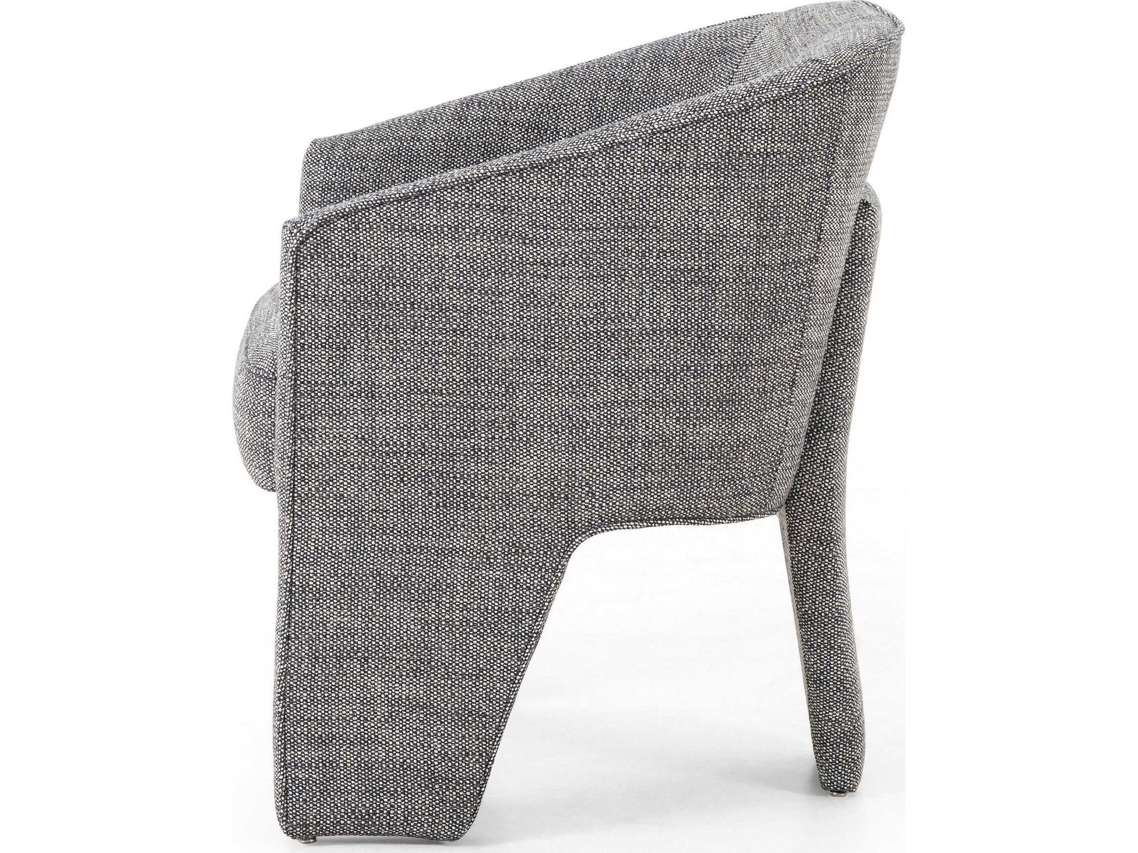 Four Hands Grayson Gray Upholstered Arm Dining Chair